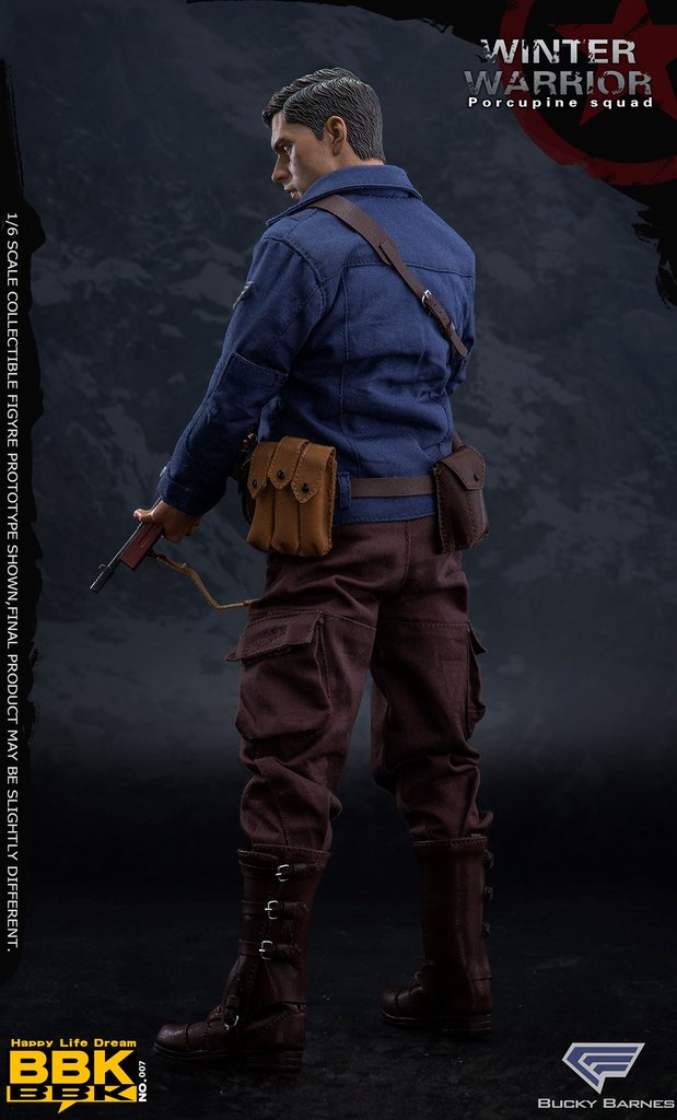BBK Toys 1/6 BBK007 Winter Warrior Porcupine Squad Bucky Barnes Collectible Action Figure - Perfect for Marvel Fans, Display & Photography, Gift for Collectors