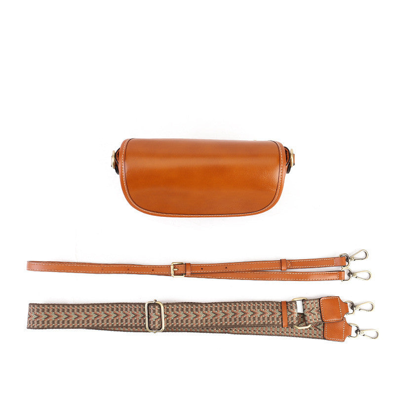 Stylish Leather Flap Crossbody Bag for Women - Fashionable Shoulder Purse for Daily Use, Travel & Shopping