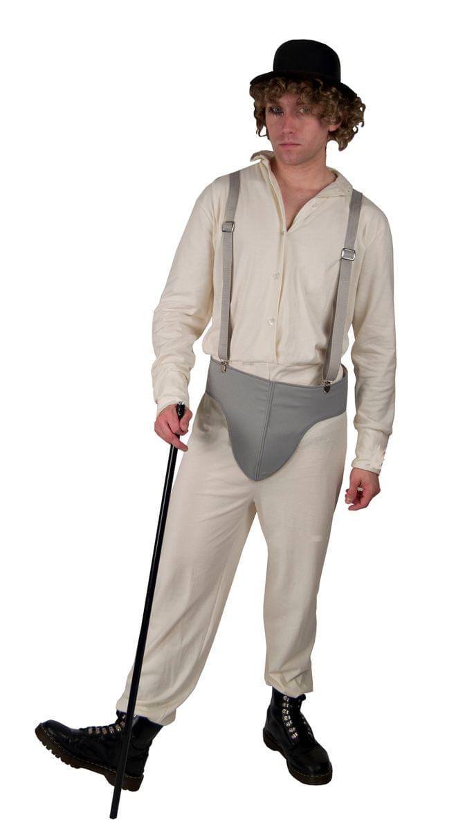 Clockwork Orange Brother Droog Deluxe Adult Costume - Halloween Cosplay & Movie Party Outfit