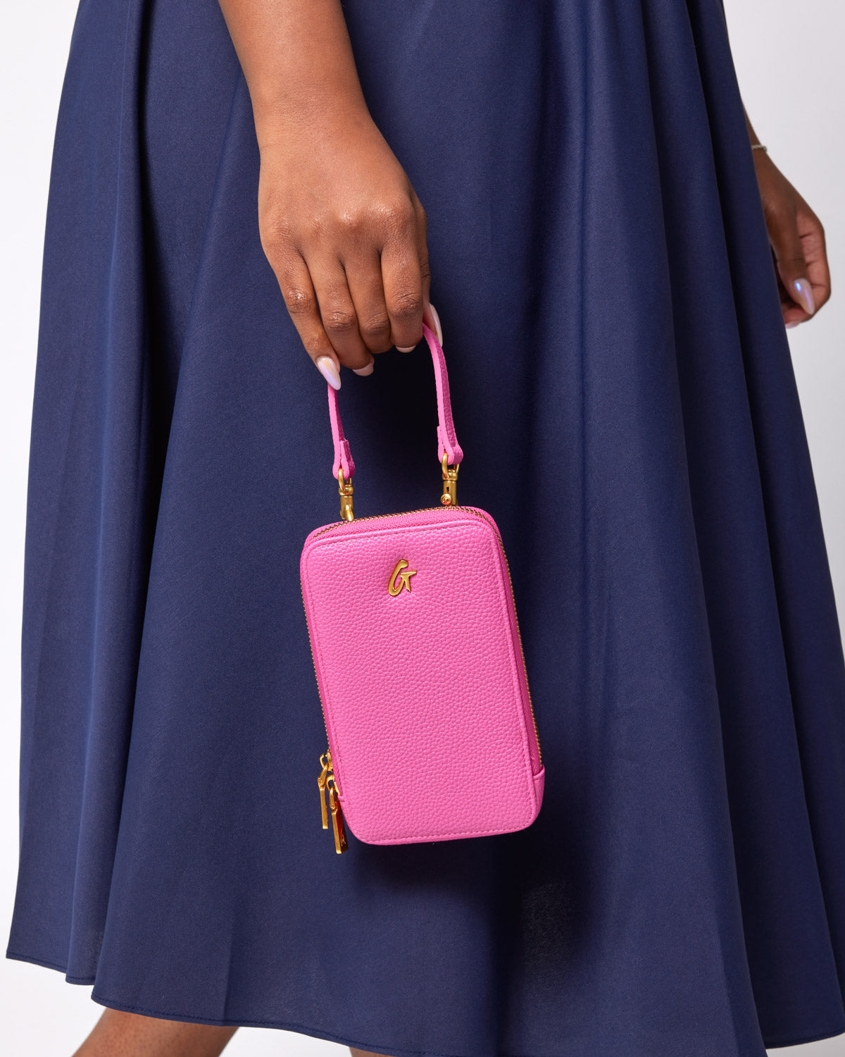 Pebble Phone Crossbody Bag - Hot Pink | Stylish & Compact Waist Pack for Women, Perfect for Travel, Concerts, and Everyday Use