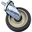 5 Inch Threaded Stem Caster Wheels Without Brake - Heavy Duty Industrial Casters for Furniture, Carts & Equipment - NRE #600014