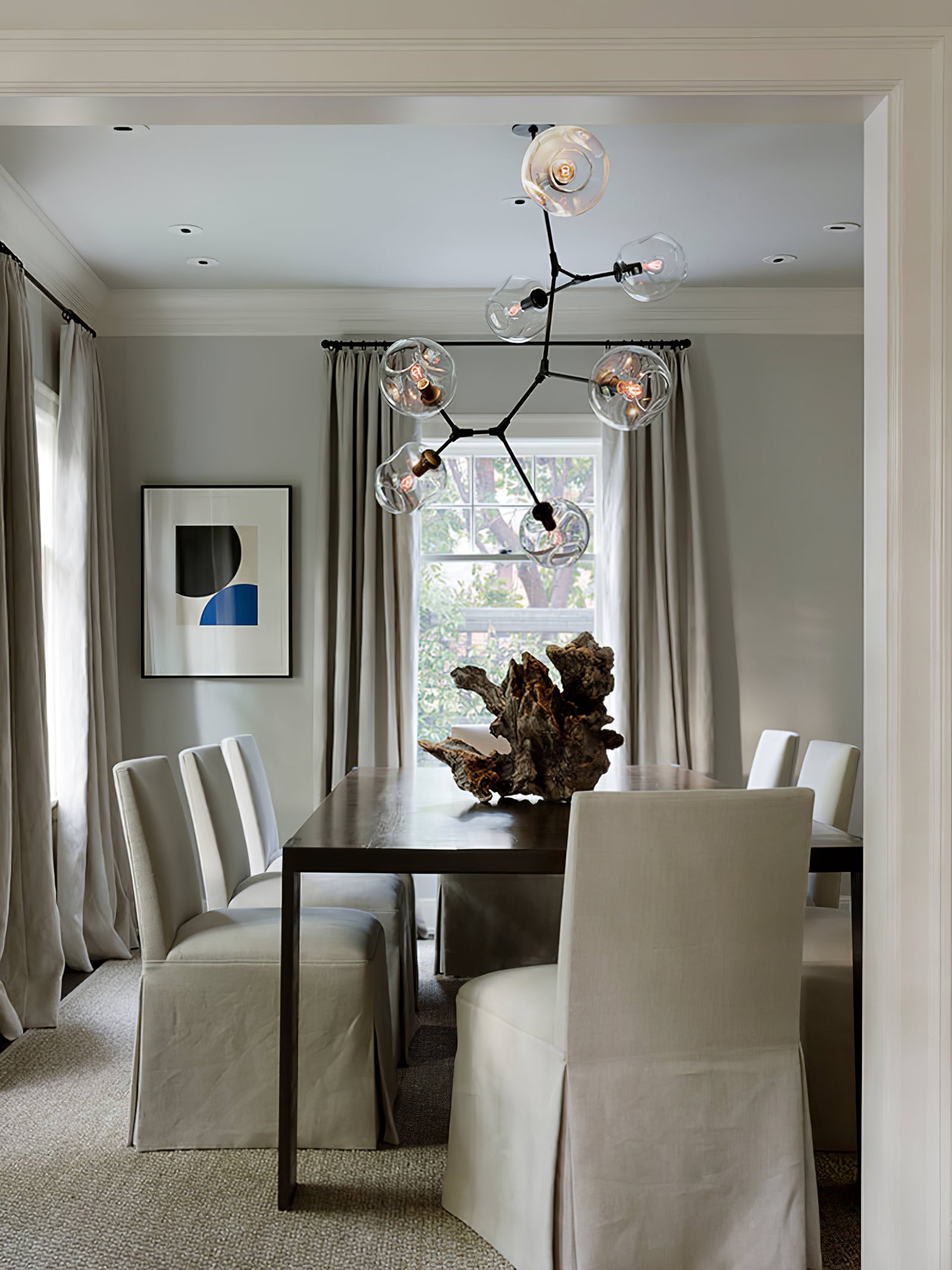 Modern Bifurcation Bubble Chandeliers - Elegant Crystal Glass Ceiling Light Fixture for Dining Room, Living Room, Bedroom Decor | Perfect for Home, Hotel, Restaurant Lighting