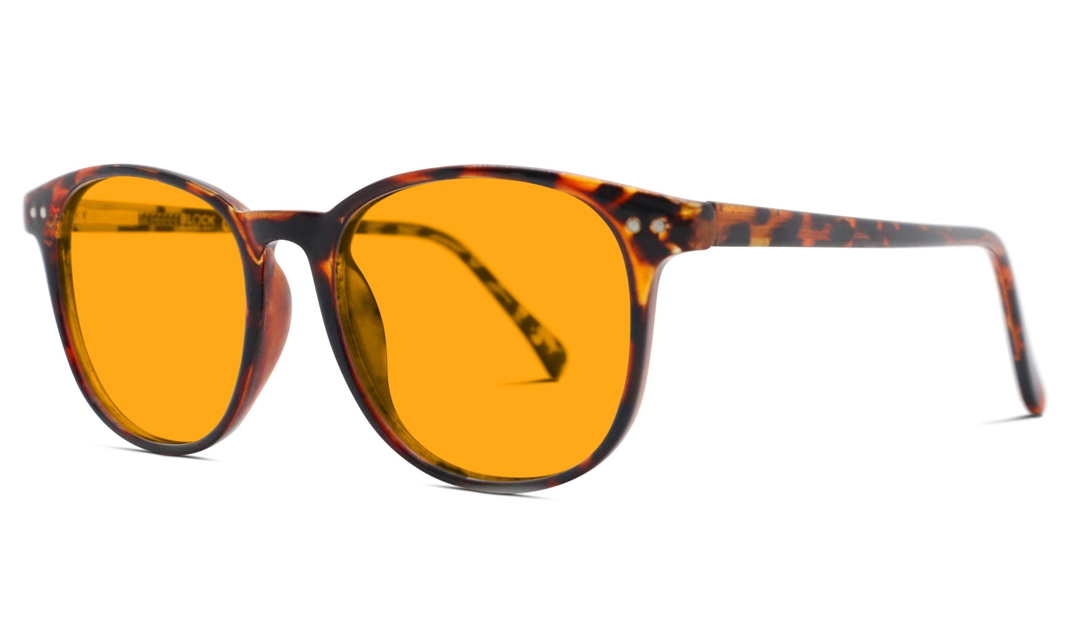 SunDown Blue Light Blocking Glasses - Tortoise Shell Reading Glasses for Men & Women - Reduce Eye Strain for Computer Work, Gaming & Nighttime Reading