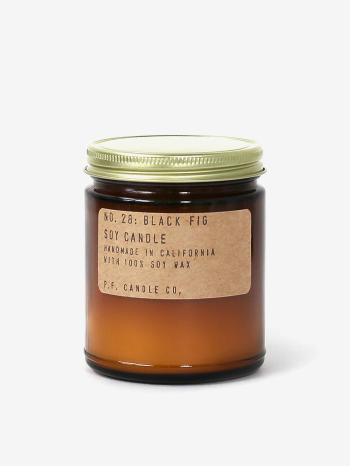 P.F. Candle Co 7.2oz Black Fig Soy Candle - Handmade Natural Scented Candle for Home, Office & Relaxation | Aromatherapy, Gift & Decor