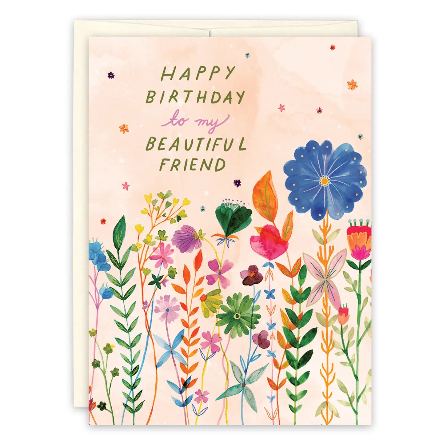 Beautiful Flowers Birthday Card - Elegant Floral Greeting Card for Women, Men, Friends | Perfect for Birthday Wishes, Anniversaries & Special Occasions