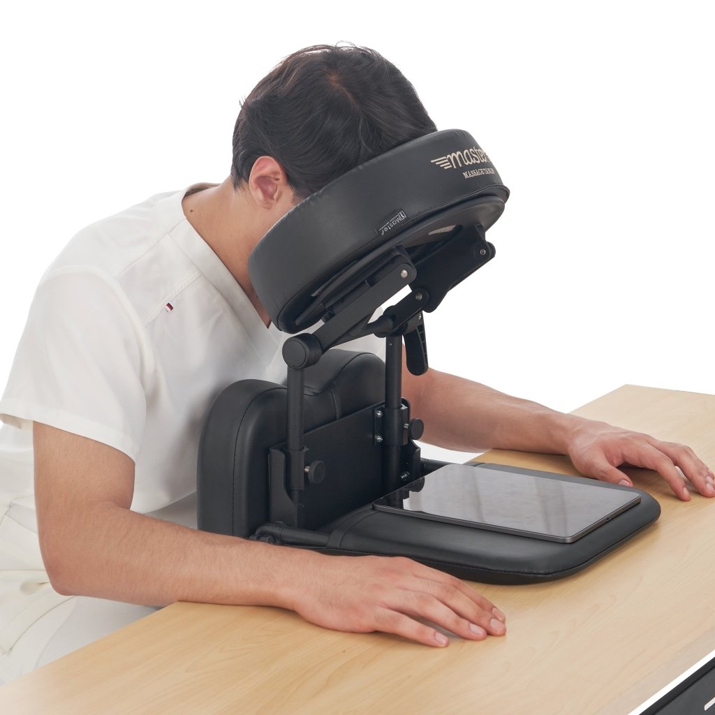 Foldable Adjustable Desktop Massage Kit - Portable Neck & Shoulder Relaxation for Office, Home & Post-Surgery Recovery (Eye Surgery Friendly) | Perfect for Stress Relief, Work Breaks & Recovery Care