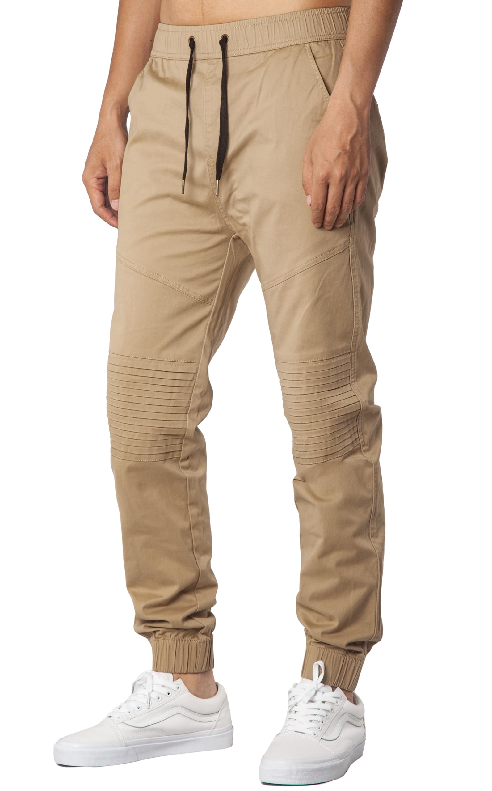 ITALYMORN Men's Joggers with Elastic Waistband & Pockets - Comfortable Twill Sweatpants for Travel, Workout, and Casual Wear | Perfect for Gym, Lounge, and Outdoor Activities