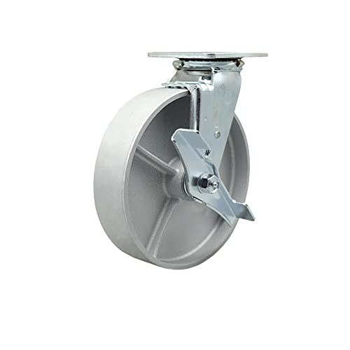 Swivel - Top Lock Brake - Silver