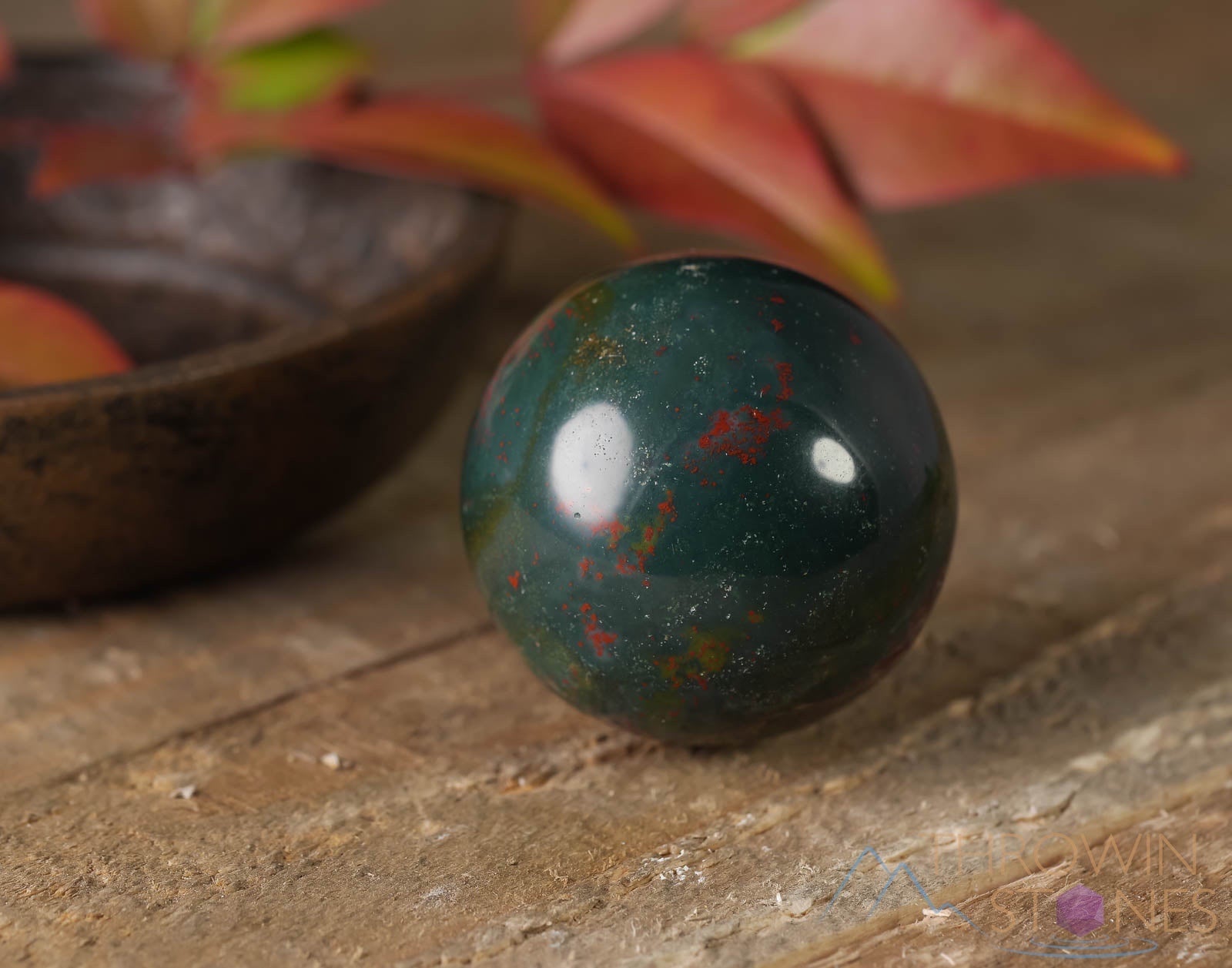 HELIOTROPE BLOODSTONE Crystal Sphere - 2.5