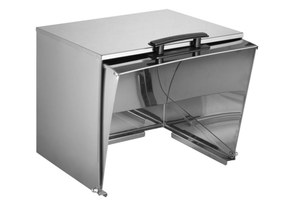 Soro Essentials Commercial Stainless Steel Steam Table Pan with Roll Top Cover & Handle - Anti-Jamming Square Back Design for Restaurants, Catering & Buffet Service - Perfect for Food Warming, Holding & Display in Commercial Kitchens