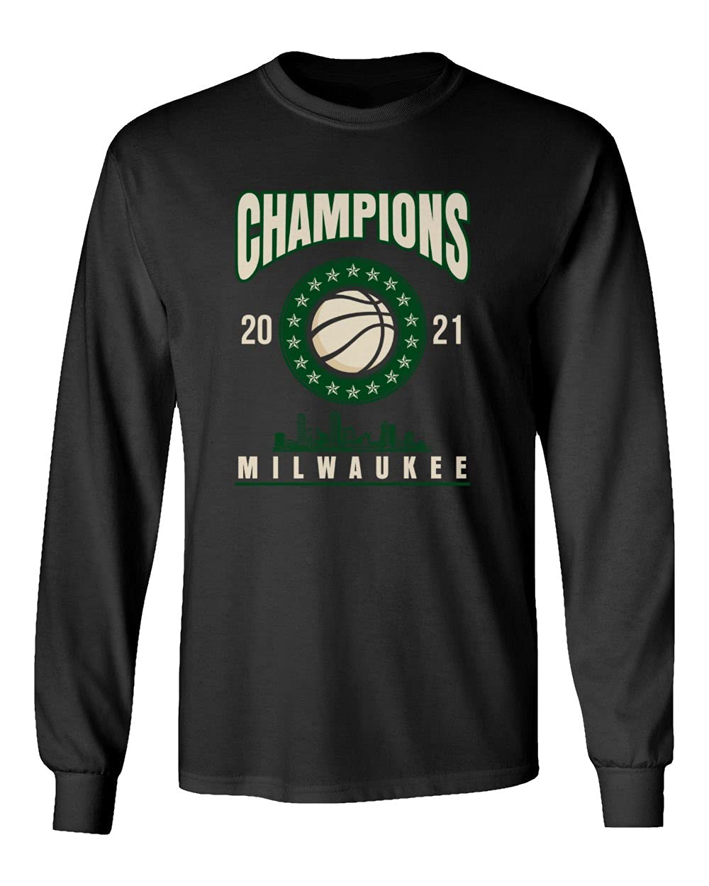 Milwaukee Bucks 2021 NBA Champions Unisex Long Sleeve T-Shirt - Comfortable Fan Apparel for Basketball Games & Casual Wear
