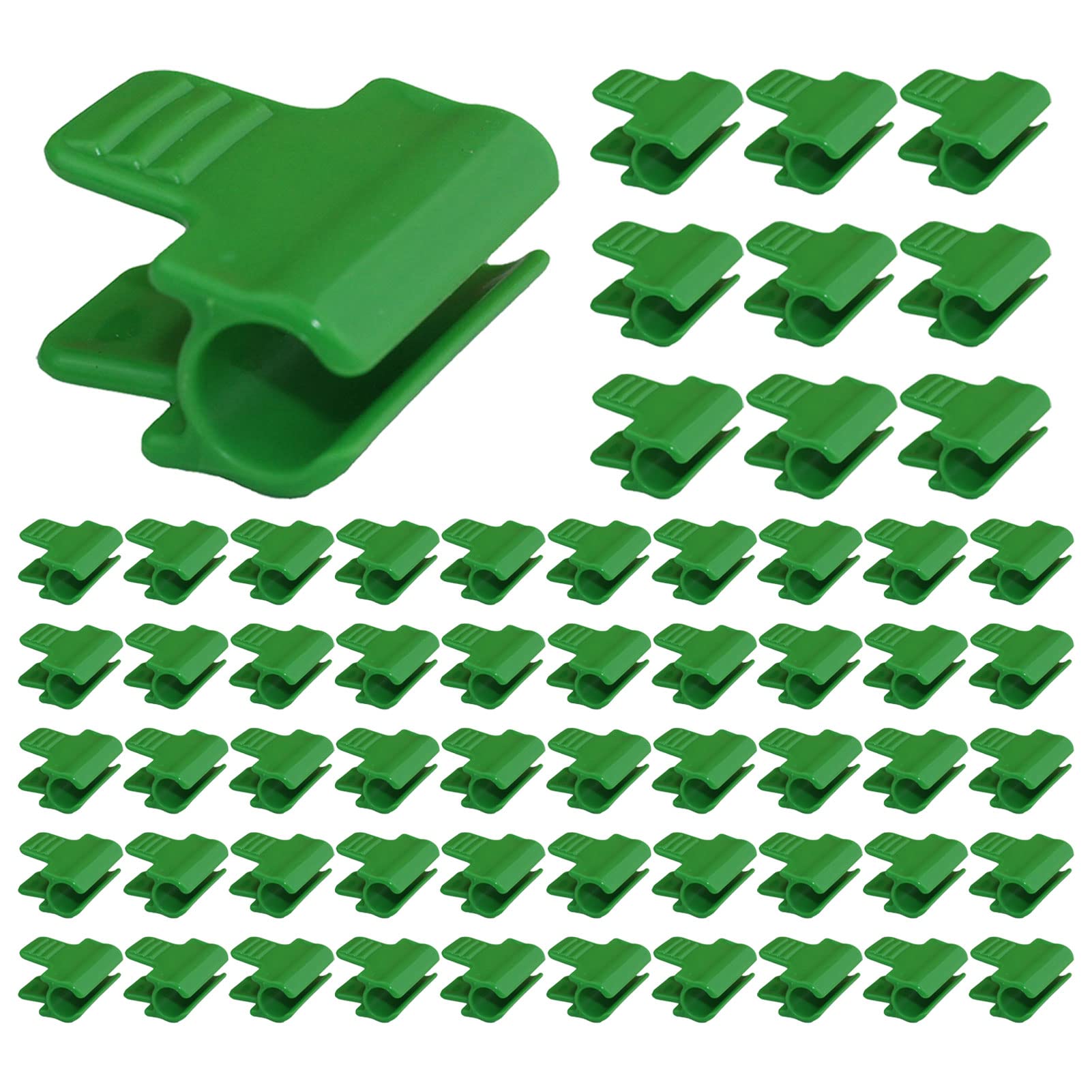 60 Pcs Greenhouse Clips - 11mm Garden Clamps for Shed Film, Shading Net & Plant Support | Durable Plastic Plant Extension Clips for Greenhouses, Gardening & Season Extension