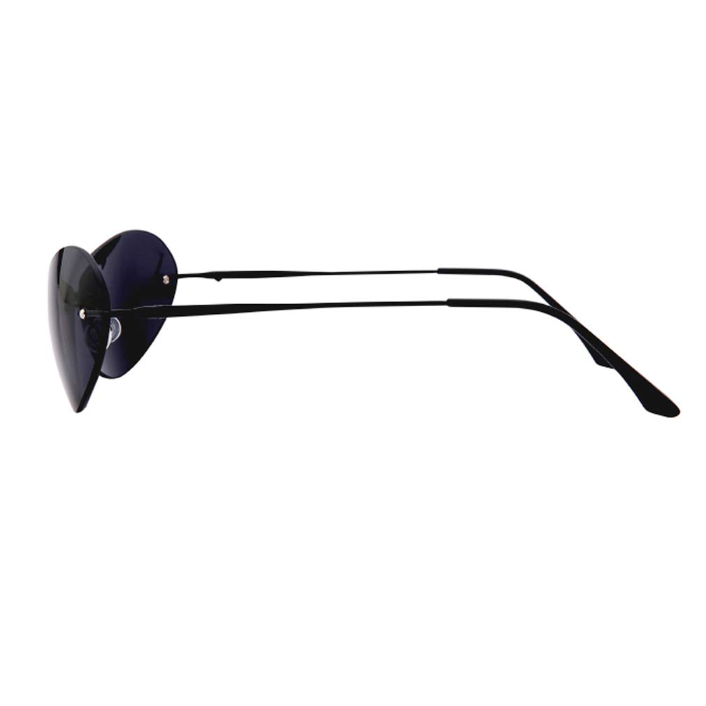 PLOPLO Matrix Sunglasses for Men - Ultralight Rimless Polarized UV Protection - Perfect for Driving, Running & Outdoor Activities