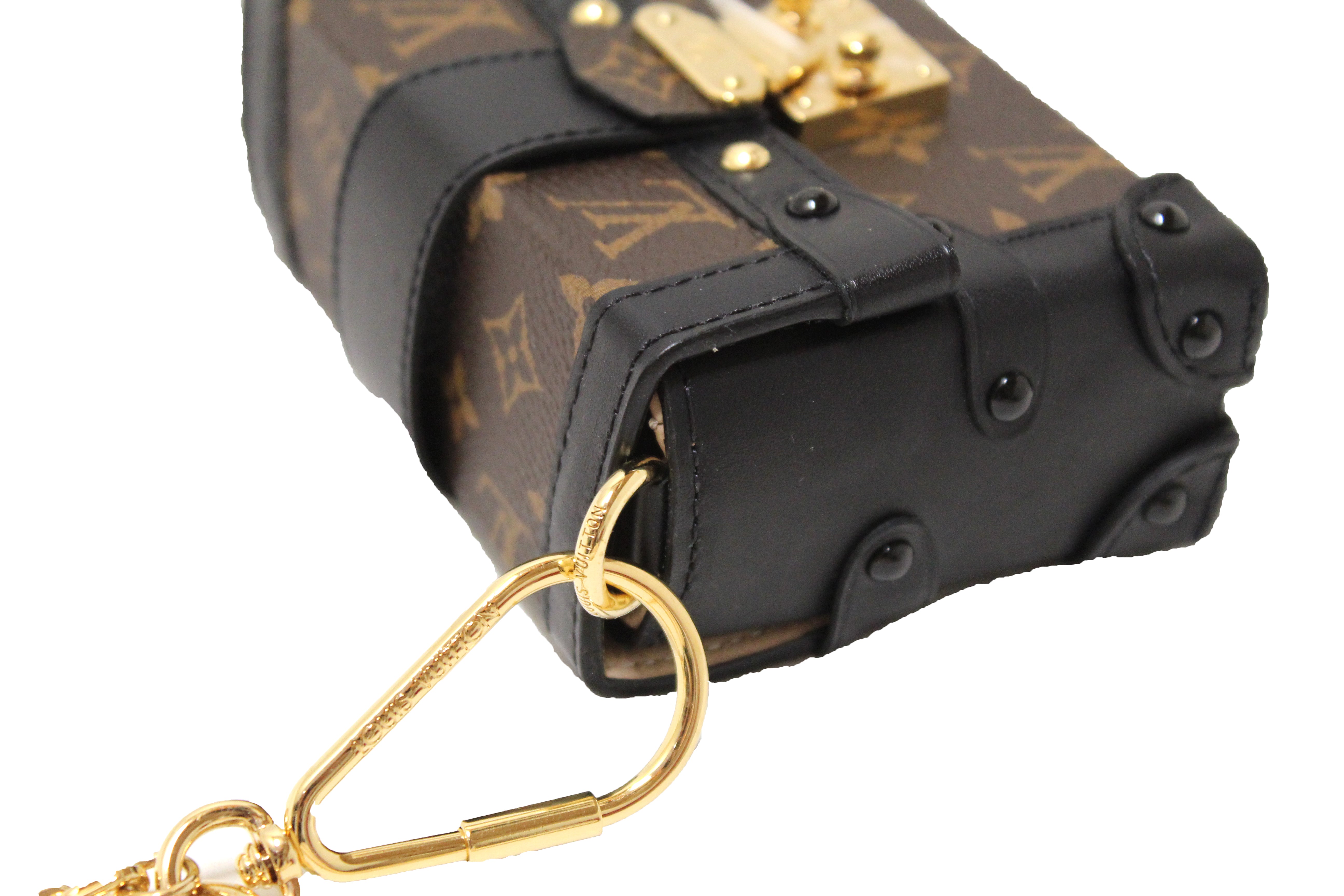Authentic Louis Vuitton Classic Monogram Essential Trunk Handbag - Luxury Designer Crossbody Bag for Women, Perfect for Travel, Work & Everyday Use