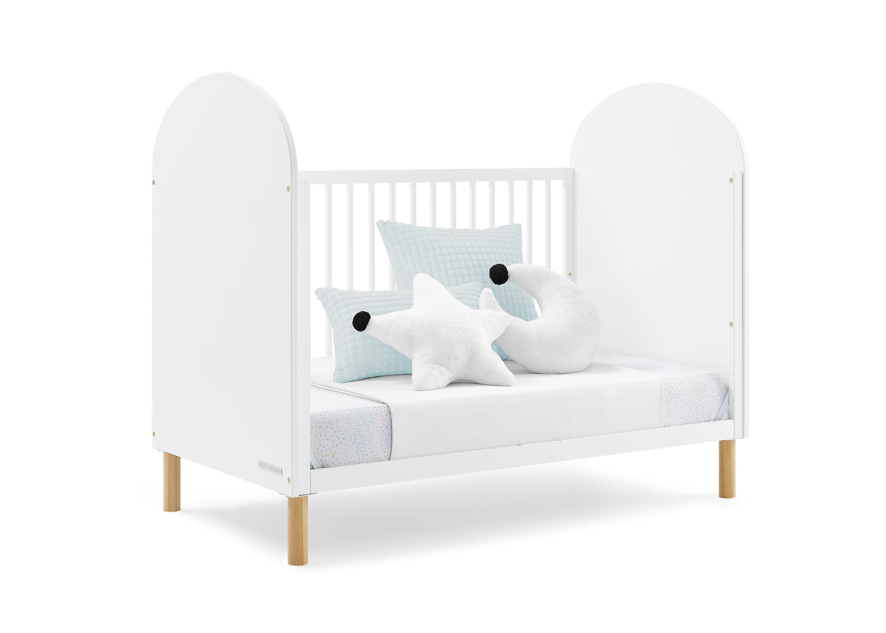 Reese 4-in-1 Convertible Baby Crib - Toddler Bed, Daybed & Full-Size Bed | Safe & Stylish Nursery Furniture for Newborns to Teens | Perfect for Small Spaces & Growing Families