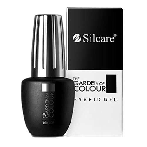 Silcare Gel Top No Wipe Coat Dry Top Supershine 9g UV Gel Polish for Hybrid Manicure - Long-Lasting Shine for Nails at Home or Salon