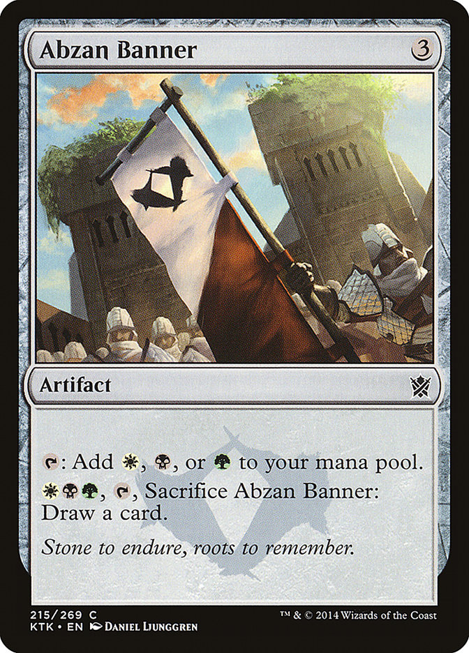 Abzan Banner - Khans of Tarkir MTG Card - Premium Collectible Trading Card Game Accessory for Magic: The Gathering Players and Collectors
