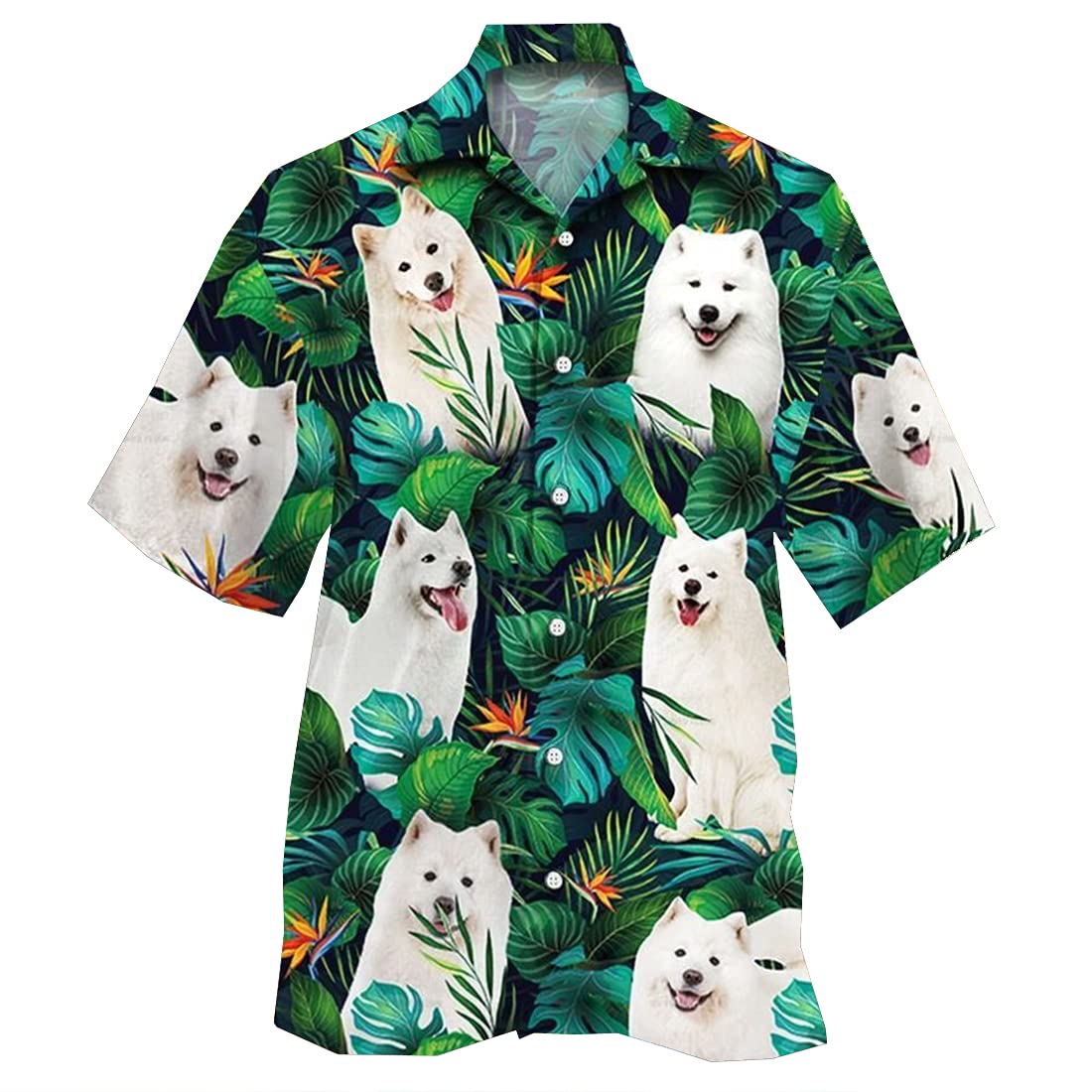 Stylish Tropical Hawaiian Shirts for Men & Women - Animal Print Short Sleeve Button Down Shirts Set of 40 - Perfect for Beach Vacations, Summer Parties & Luau Events