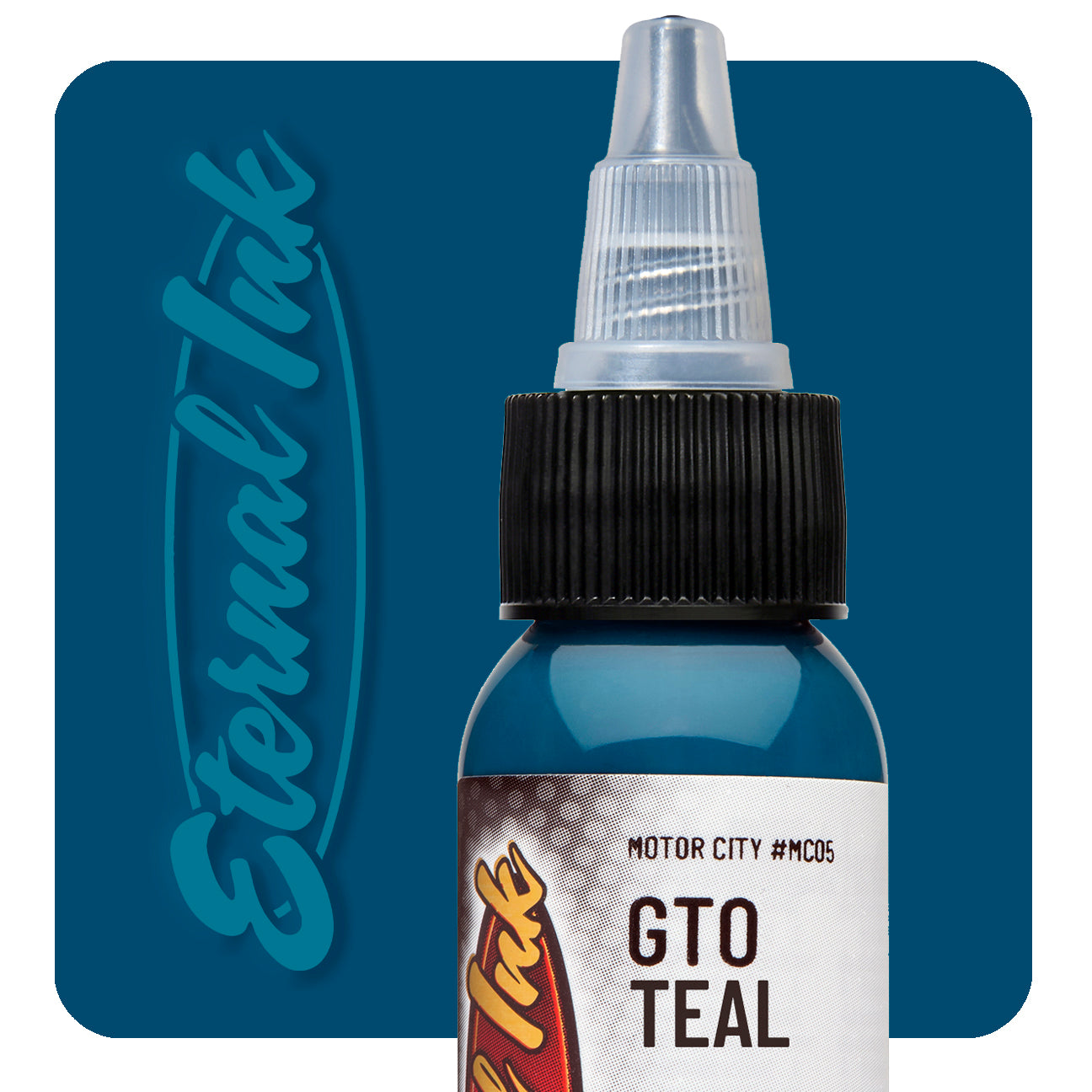 Eternal Motor City GTO Teal Ink 1oz - Premium Screen Printing Ink for T-Shirts, DIY Crafts & Fabric Projects - Perfect for Custom Apparel, Home Decor & Artistic Creations