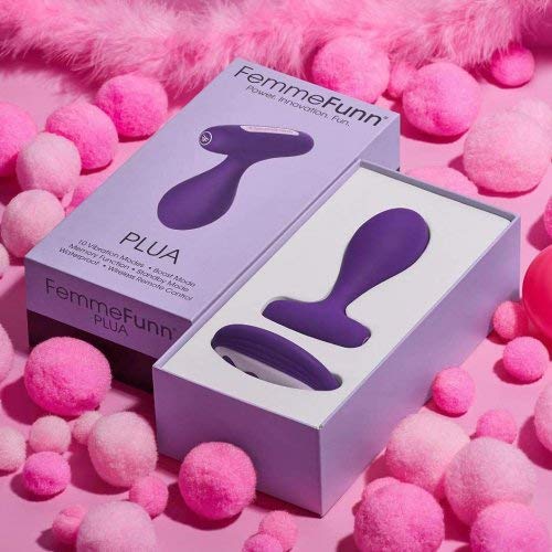 Remote Control Vibrating Butt Plug - 10 Speed USB Rechargeable Waterproof Silicone Anal Toy for Women & Men | Purple Adult Sex Toy for Couples Play, Solo Pleasure & BDSM Exploration