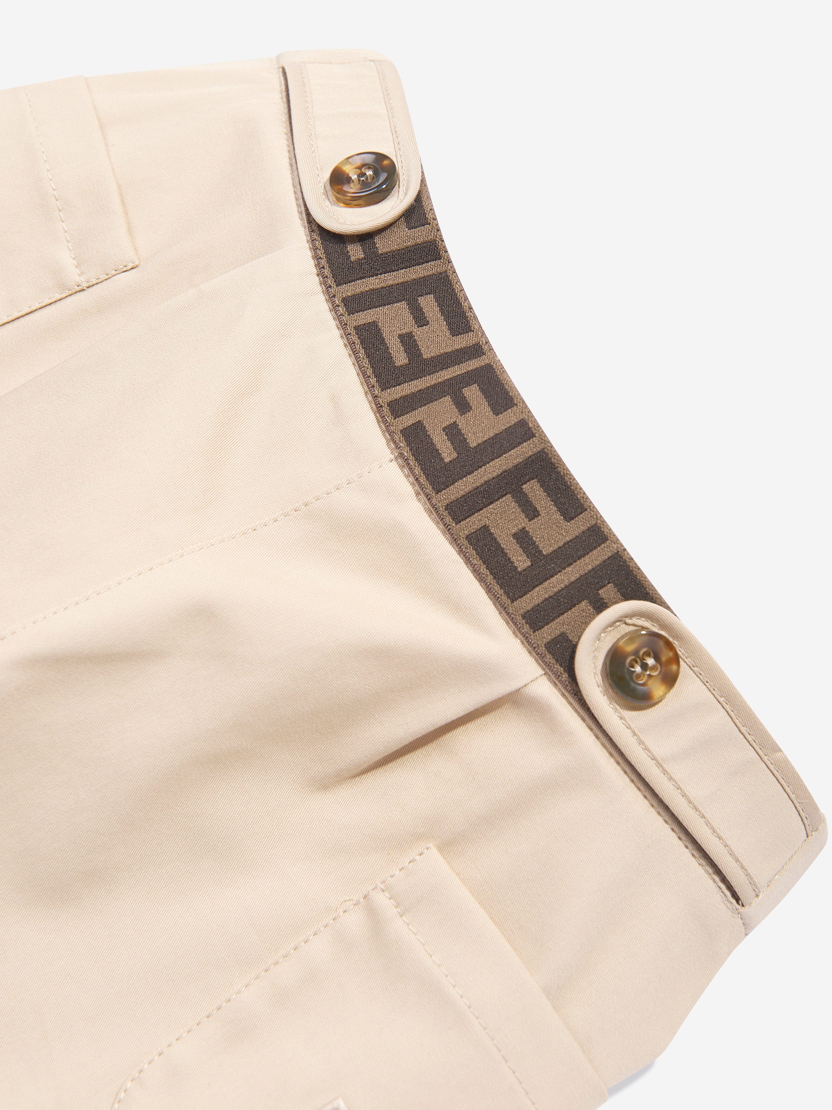 Stylish Beige Stretch Gabardine Pants for Baby Girls - Soft & Comfortable Toddler Pants for Playtime, Daycare & Special Occasions
