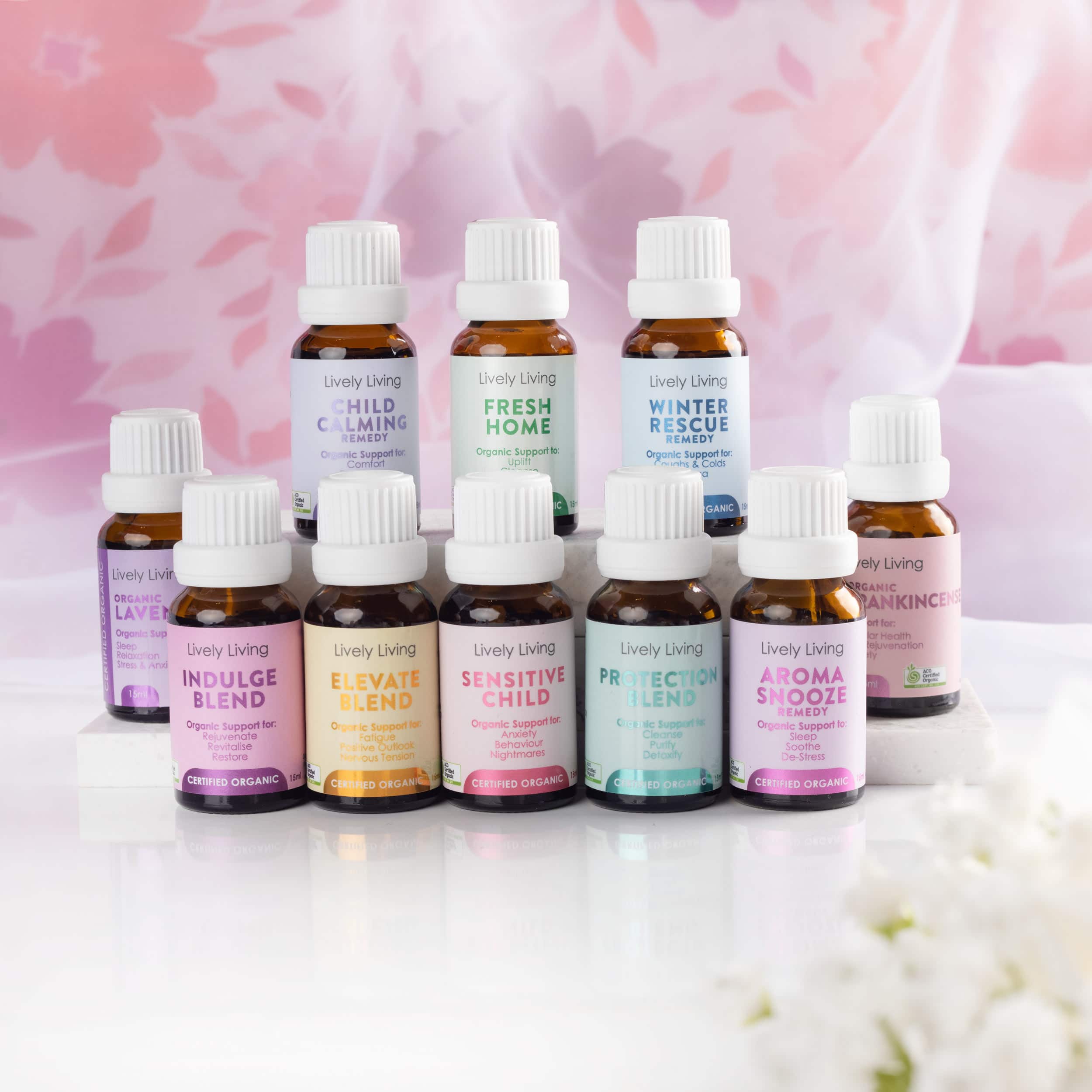 Organic Essential Oils 3-Pack Set - Lavender, Peppermint & Tea Tree Oils for Aromatherapy, Diffuser & Massage | 100% Pure Therapeutic Grade | Bonus Gift Included