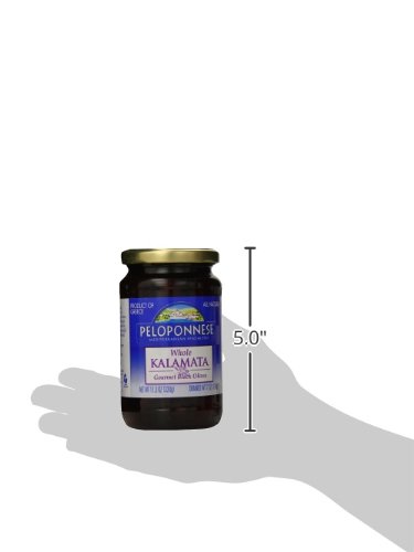 Premium Kalamata Olives from Peloponnese - 7 oz Jar | Authentic Greek Olives for Salads, Charcuterie Boards & Mediterranean Recipes