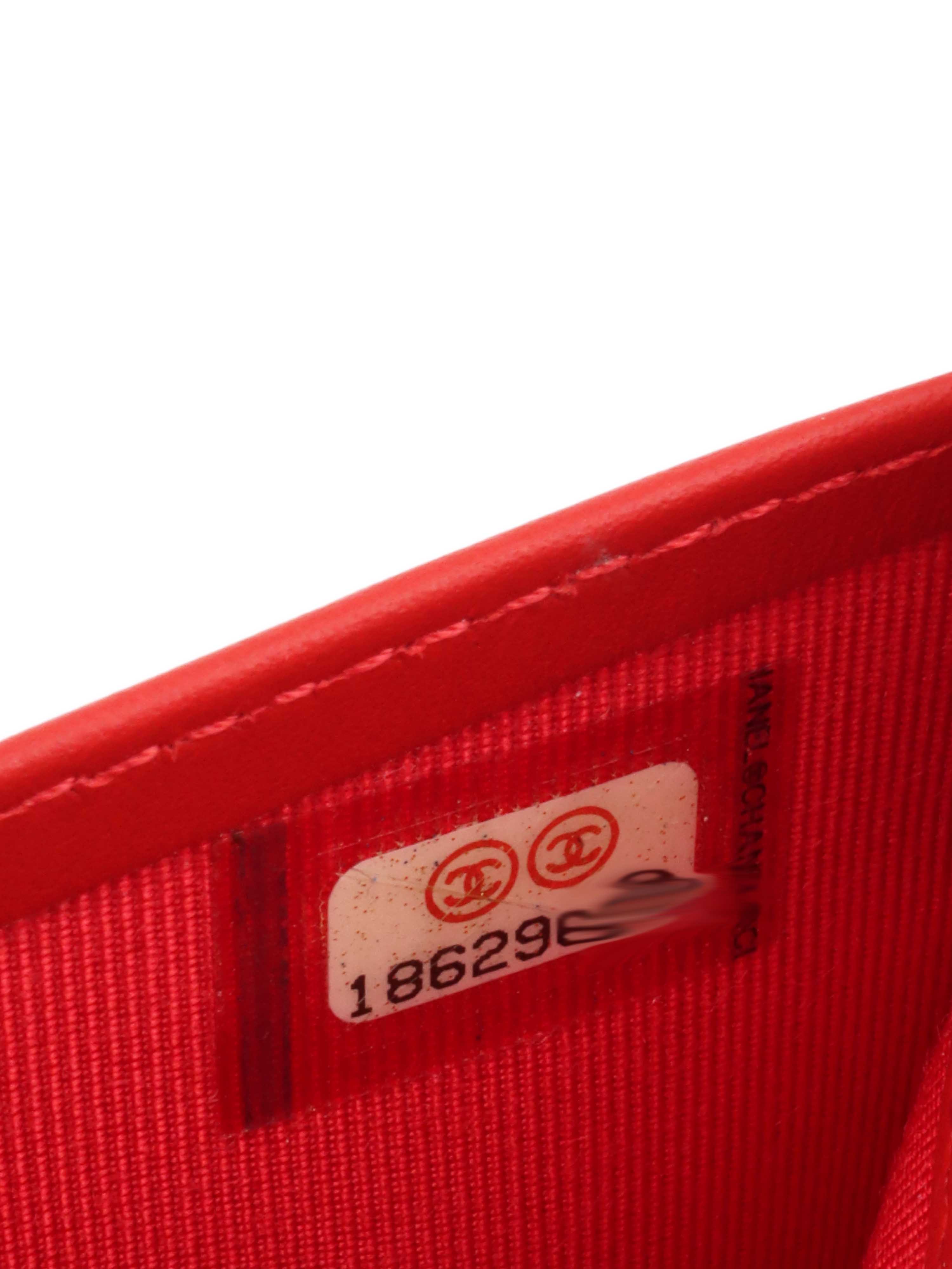 Chanel Red Caviar Leather Long Wallet for Women - Luxury Designer Clutch with Multiple Card Slots & Zippered Compartment | Perfect for Everyday Use, Travel & Special Occasions