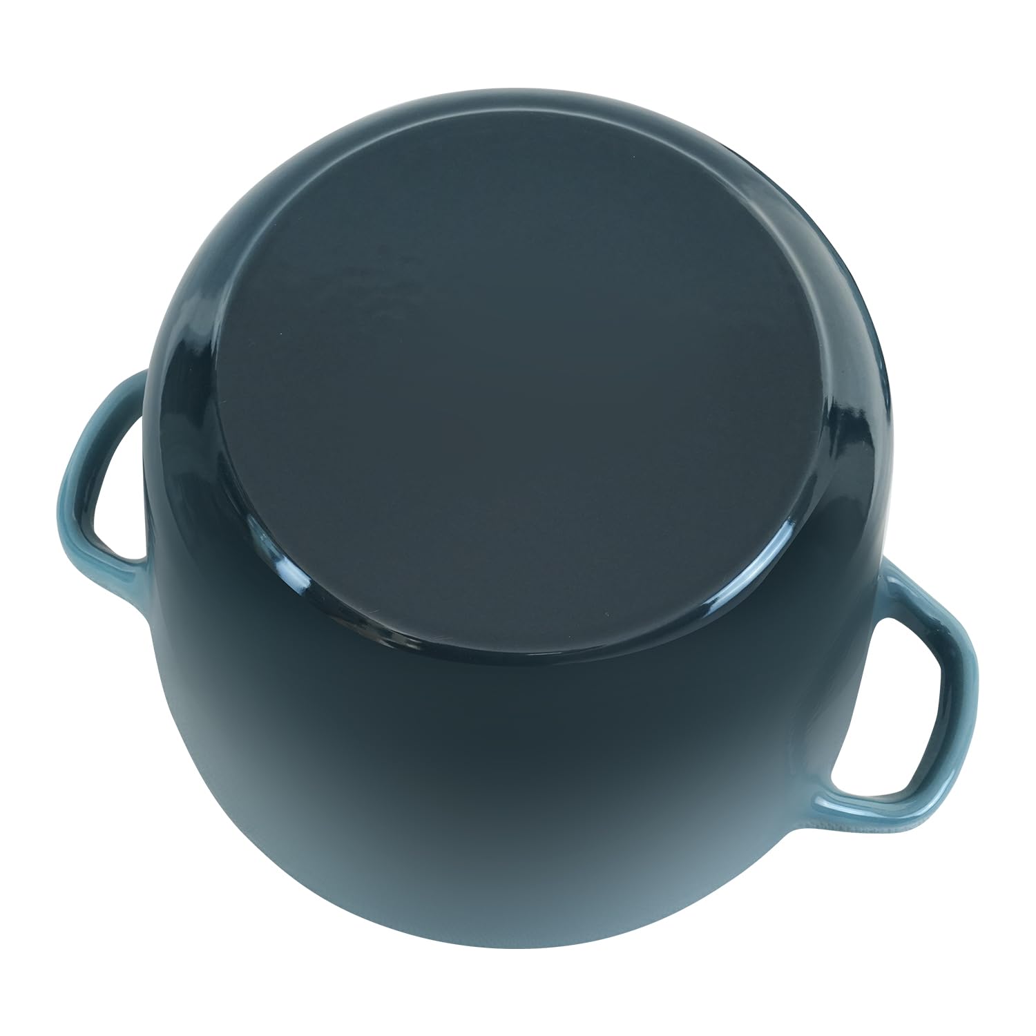 Premium 2.8 qt Enameled Cast Iron Dutch Oven with Lid - Slate Blue Bread Baking Pot, Rice Cooker & Stew Pot with Heat-Resistant Handles | Perfect for Oven, Stovetop & Camping Cooking