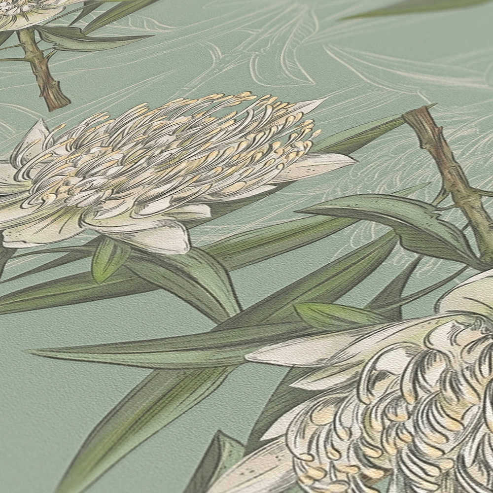 Drawn Into Nature Full Bloom - Stunning Floral Art Prints for Home & Office Decor | Perfect for Living Room, Bedroom & Office Wall Decor