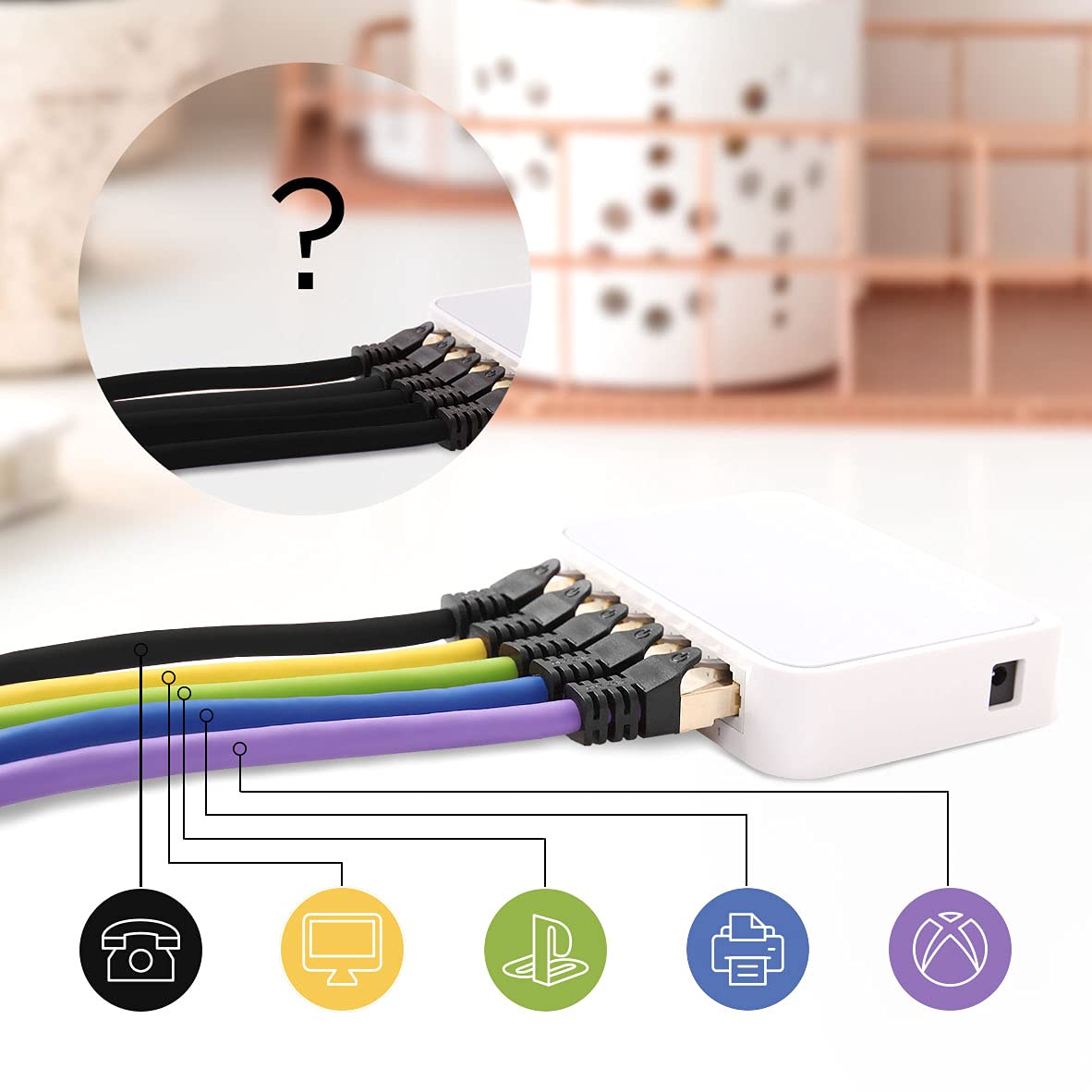 Duronic CAT 8 Ethernet Cable 3M (10ft) High-Speed Shielded Network Cable - 2000MHz, 40Gbps, SFTP, Snagless RJ45 for Gaming, Streaming & Home Office - Black