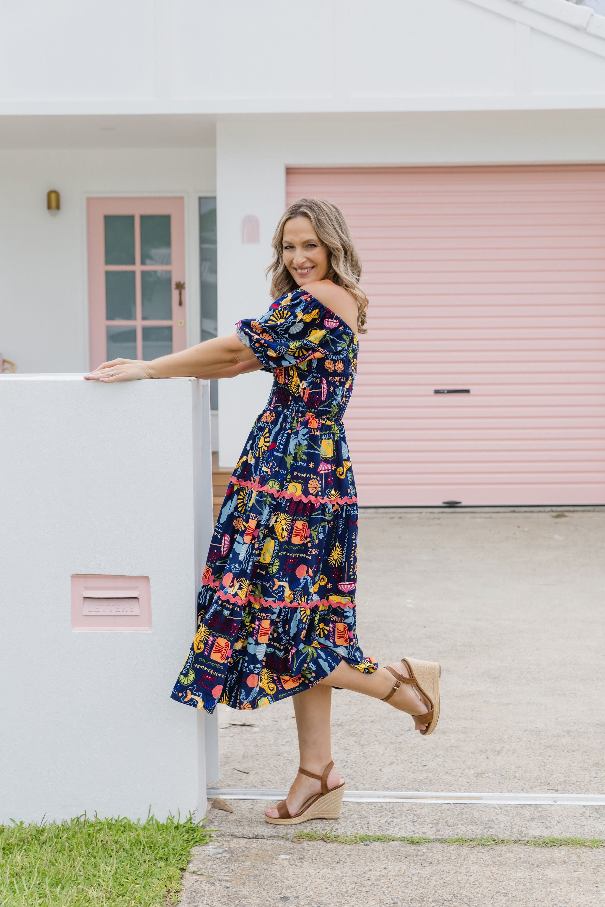 Peri Midi Dress - Flowy Euro Summer Dress for Women | Perfect for Beach Vacations, Date Nights & Summer Parties