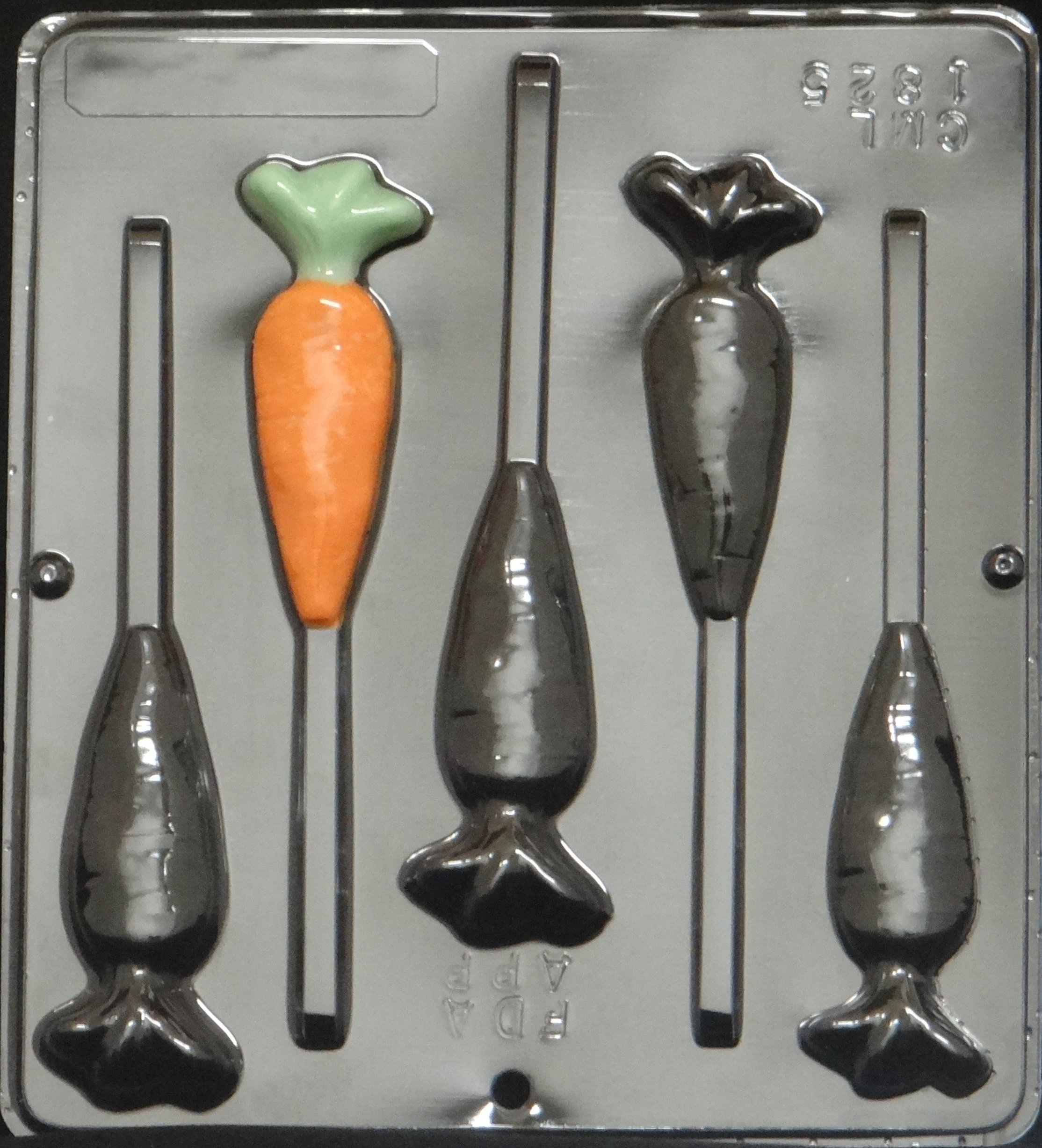 Premium Carrot-Shaped Chocolate Candy Mold 1825 - Perfect for Easter Treats, DIY Desserts, and Holiday Baking