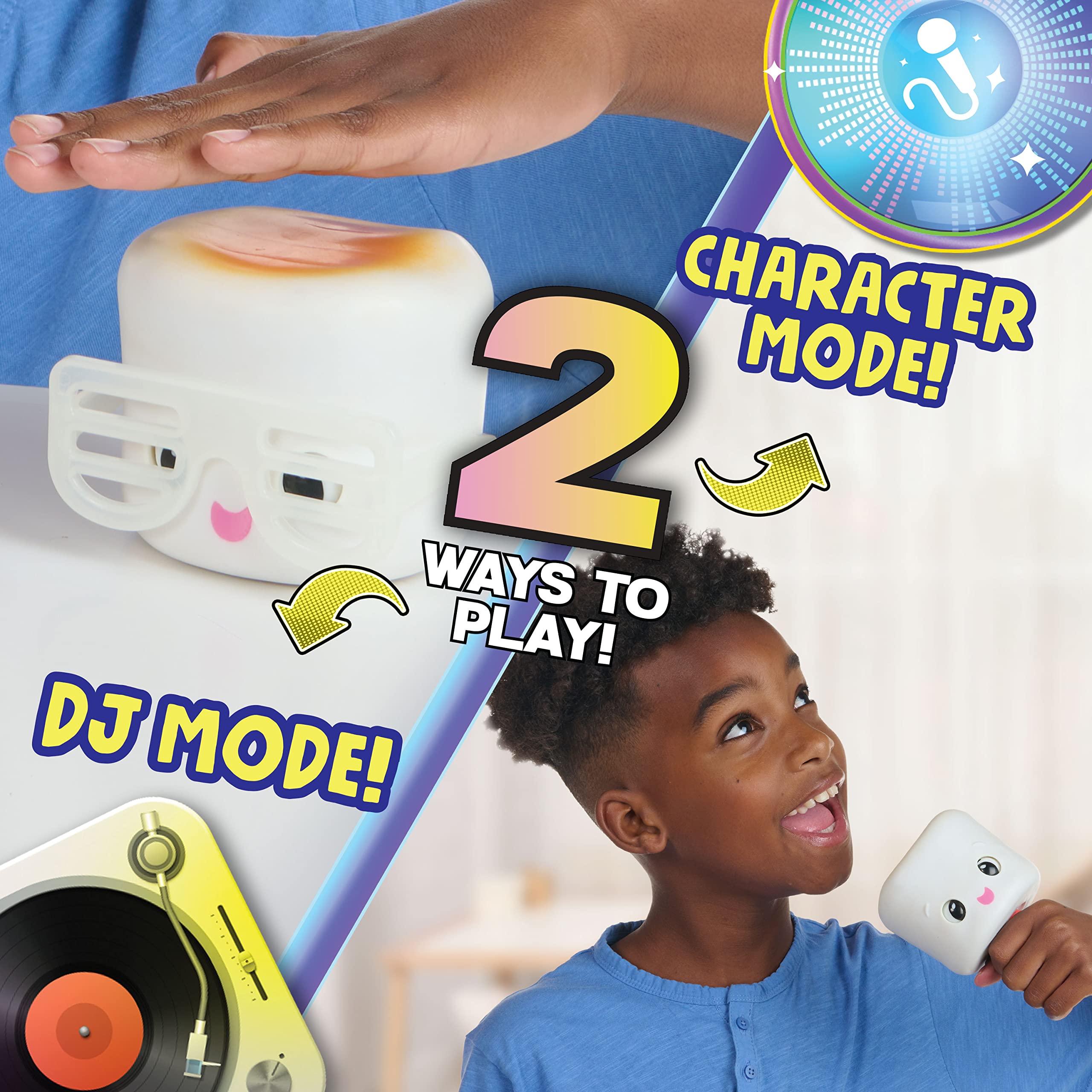 WowWee My Squishy Little DJ Mel Mix-A-Lot - Interactive Musical Toy for Kids, Singing & Dancing Robot with Lights & Sounds - Perfect for Birthday Gifts, Party Entertainment & Early Learning Playtime