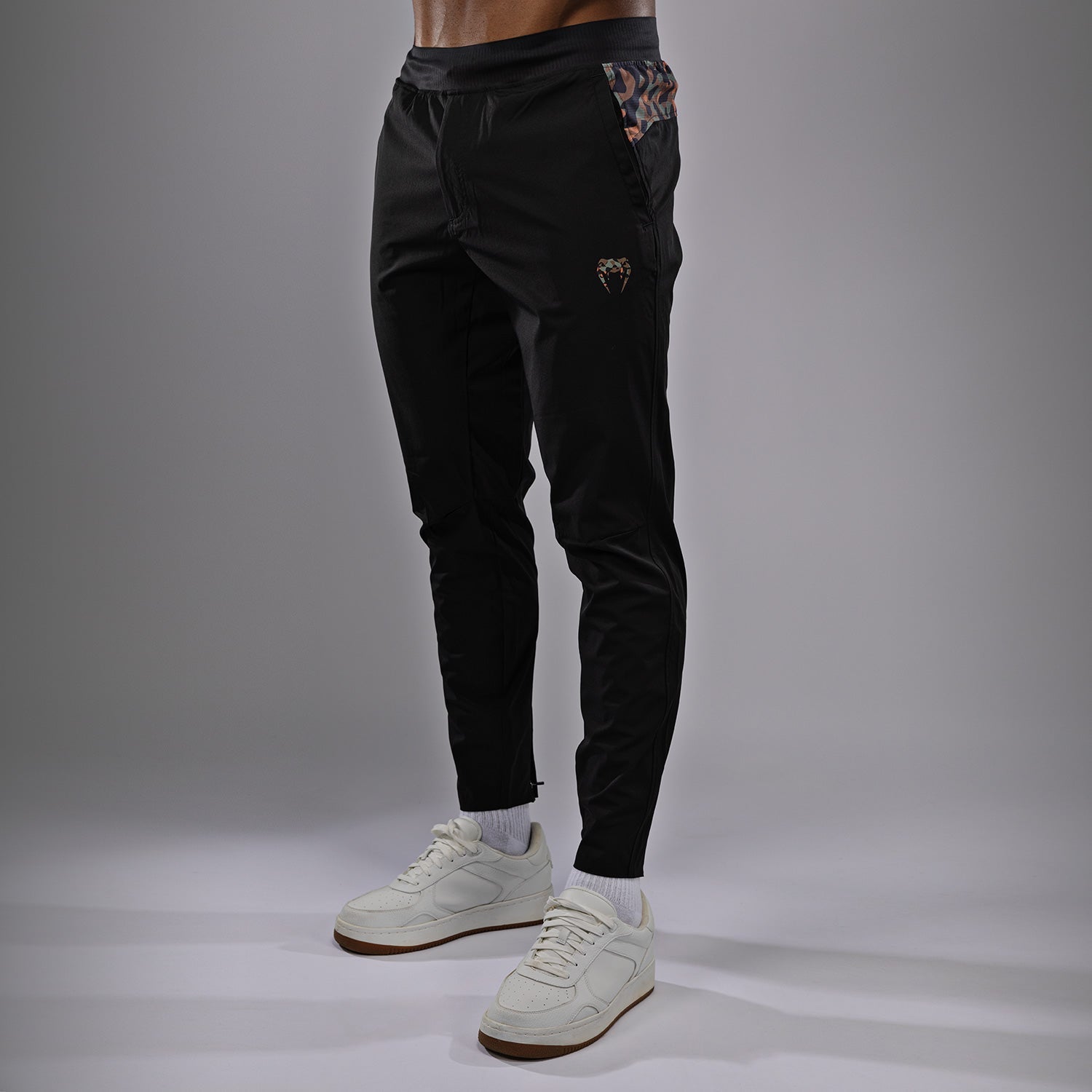 Venum Jungle Ops Joggers - Black/Khaki Camo Tactical Training Pants for MMA, Boxing & Streetwear | Lightweight & Durable Combat Joggers for Gym & Outdoor Activities