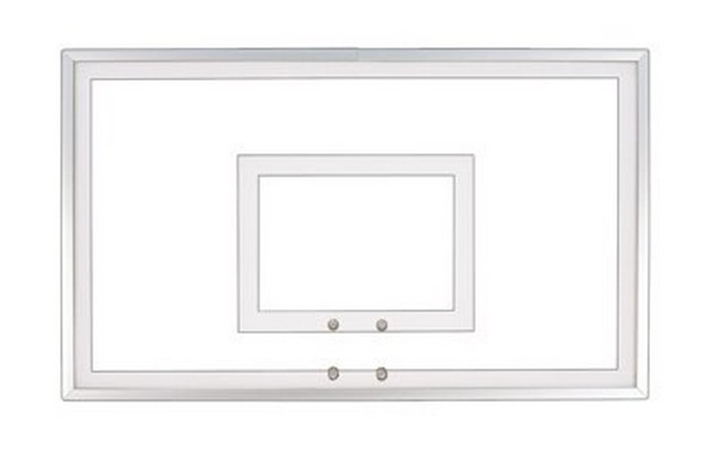 First Team FT216 36 x 54 Inch Tempered Glass Basketball Backboard - Durable Grey Backboard for Outdoor & Indoor Courts - Perfect for Driveway, Gym, and School Basketball Hoops