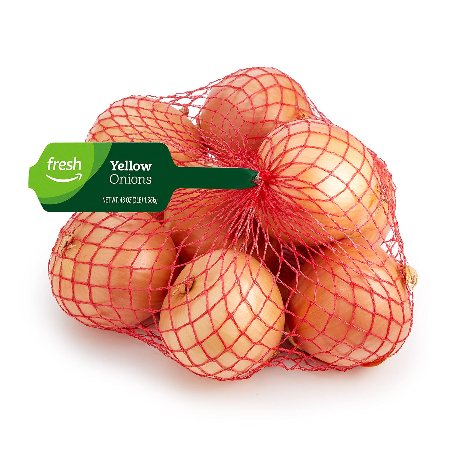 Amazon Fresh Yellow Onions, 3 Lb Bag - Sweet & Crisp for Cooking, Salads, and Grilling - Fresh Produce for Home & Restaurant Use