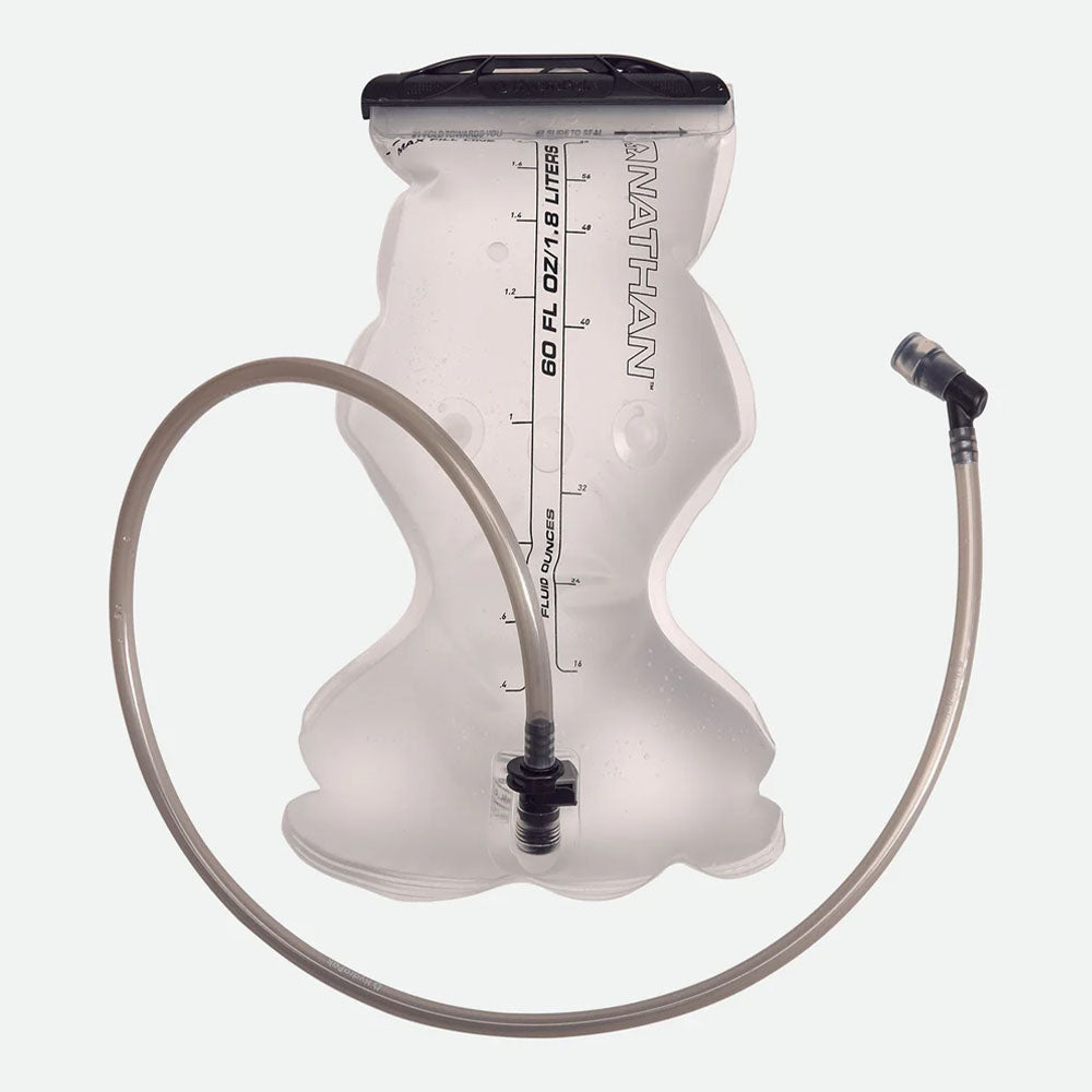 Nathan 1.8L Hydration Bladder - Lightweight Leak-Proof Water Reservoir for Hiking, Camping, Cycling & Outdoor Adventures - BPA Free & Easy Fill Design