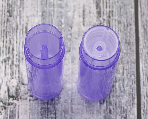 Hunky Dory 4-Piece 5 Gram Purple Cosmetic Containers for Lip Balm, Essential Oils & Makeup | Travel-Friendly Mini Storage Jars for Chapstick, Creams & Beauty Products