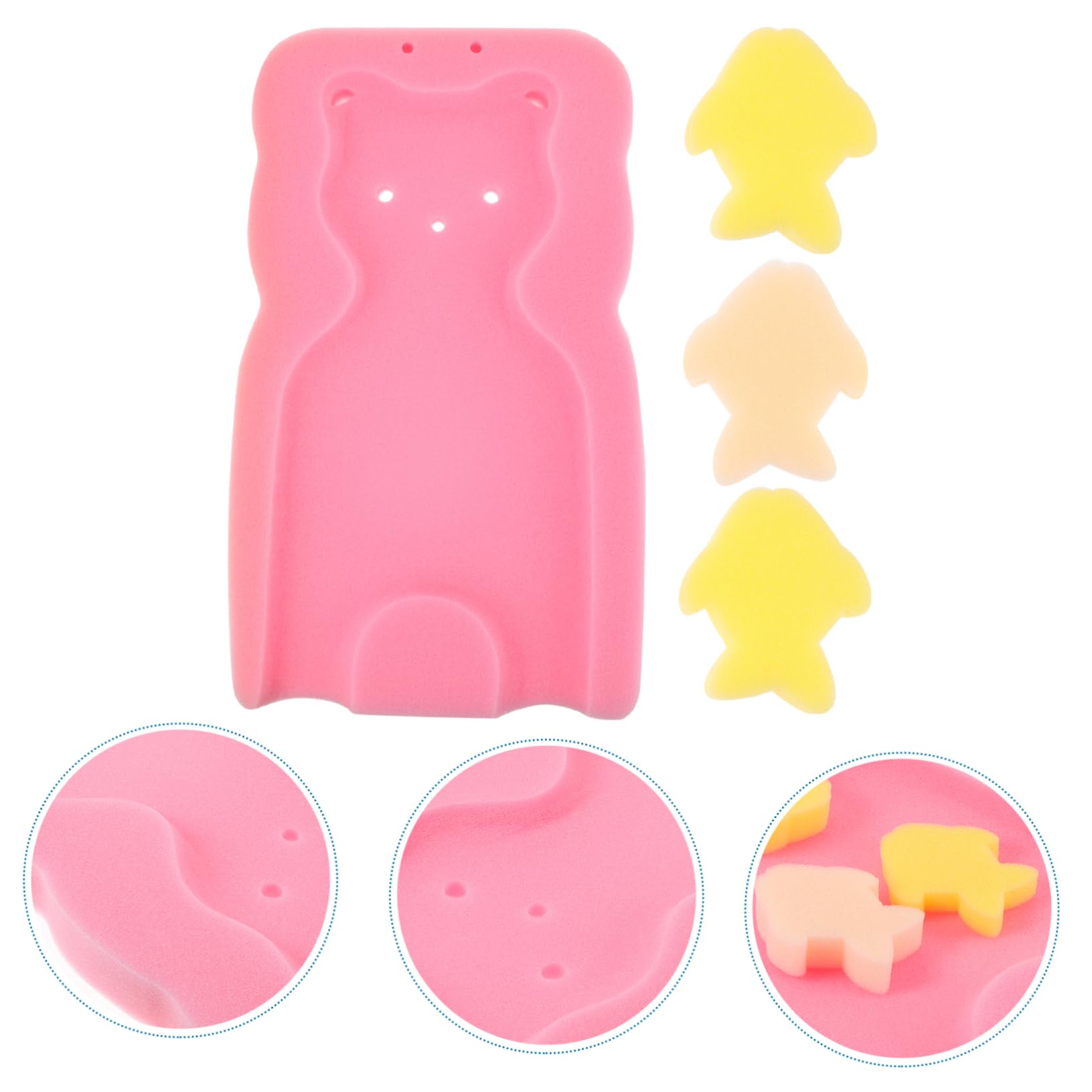 Soft Non-Slip Baby Bath Sponge Mat - Foam Cushion for Infant Bathing, Sink & Tub Safety - Kids Shower Mat for Bathroom, Body Wash & Playtime - Perfect for Newborns, Toddlers & Child Care Essentials