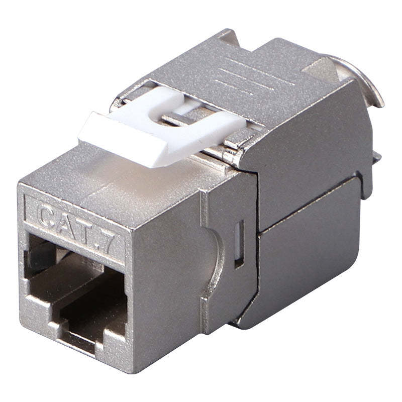 Premium CAT7 Shielded Keystone Jack - High-Speed Ethernet Connector for Home & Office Network Installation - Gold Plated Contacts, 10Gbps Performance - Ideal for Server Rooms, Data Centers & Smart Home Wiring
