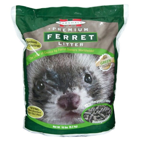 Premium Marshall Ferret Litter - 10lb Odor Control & Dust-Free Small Animal Bedding for Ferrets, Rabbits & Hamsters | Ideal for Cages, Hutches & Indoor Pet Homes