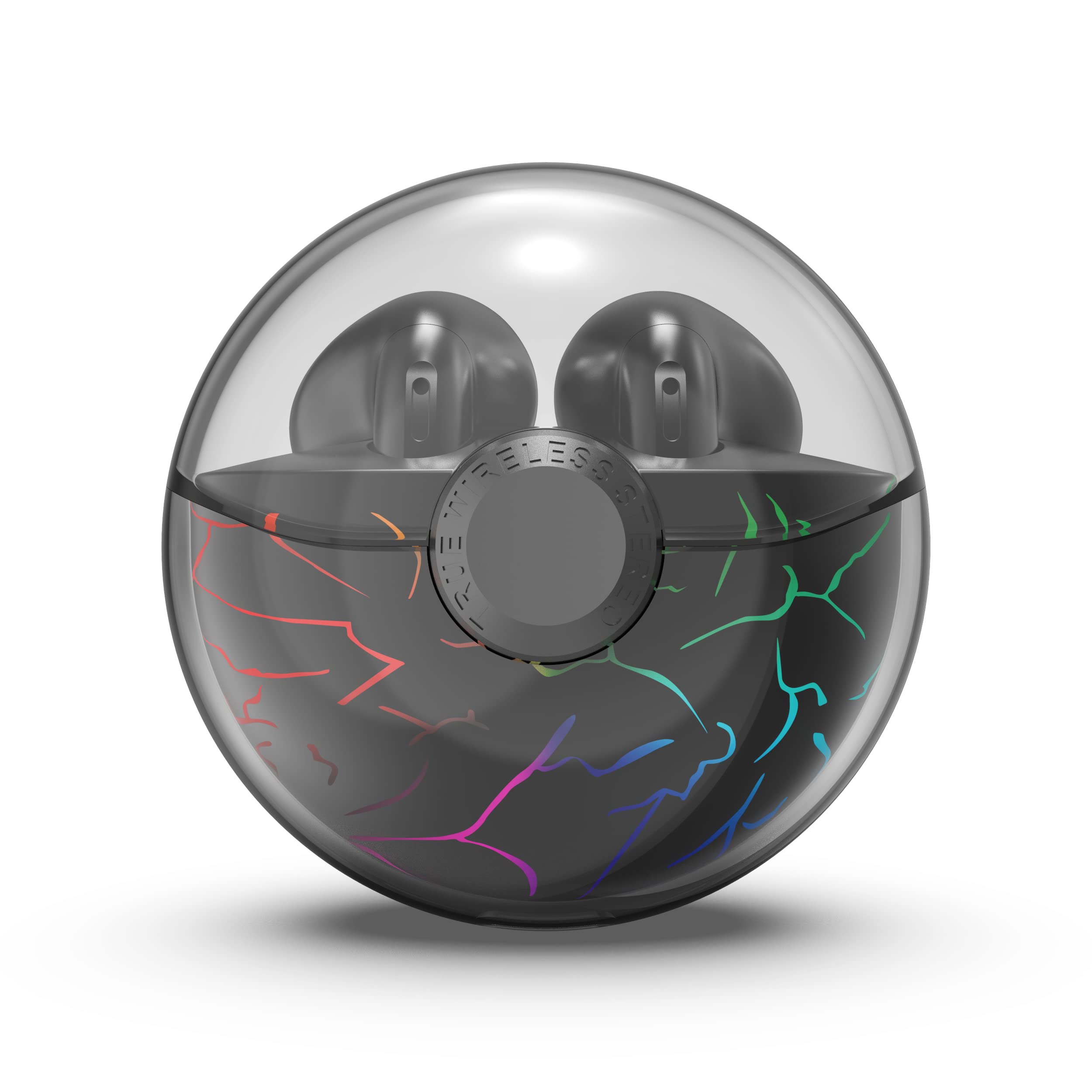 Wireless Bluetooth 5.0 Earbuds with Noise Cancelling Mic, IPX8 Waterproof Stereo Gaming & Sport Earphones, Wireless Charging Case with LED Lights - Perfect for Workouts, Running, Gaming & Commuting