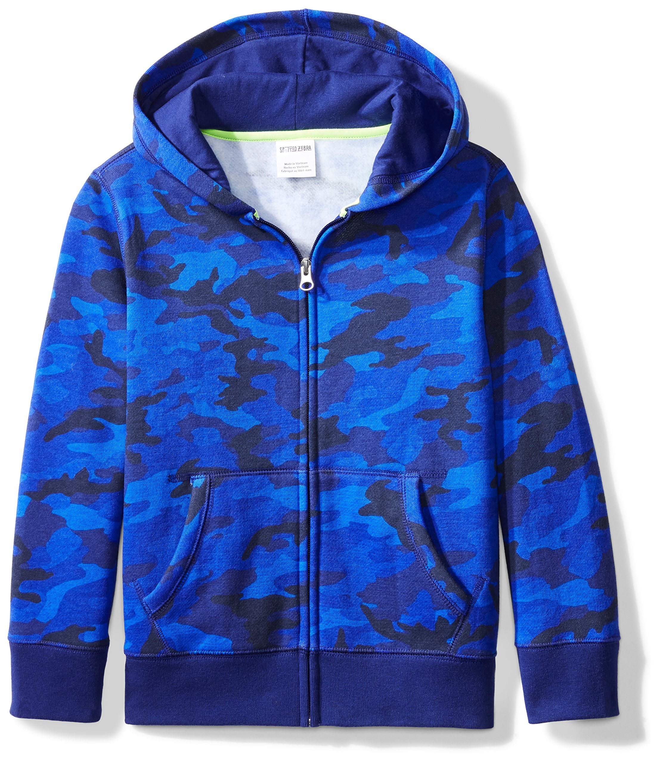 Spotted Zebra Boys' Fleece Zip-Up Hoodie Sweatshirt - Warm & Cozy Pullover for Kids Outdoor Play, School & Winter Activities