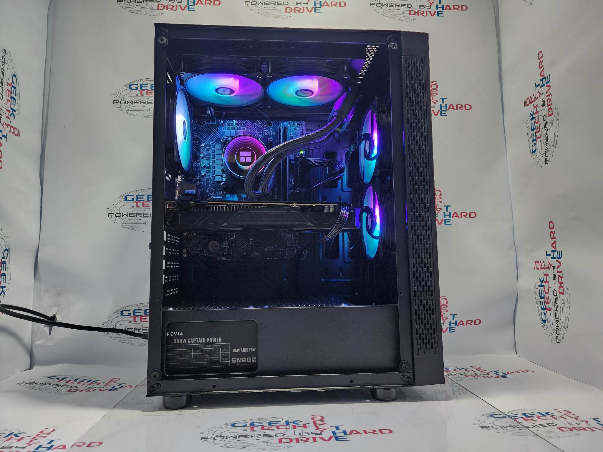 Pinnacle High-Performance Gaming Desktop PC - Intel Core i9 16-Core, 1TB SSD, NVIDIA RTX 4070, RGB Lighting, Liquid Cooling, WiFi 6 - Ultimate Gaming & Streaming Setup for Esports & 4K Gaming