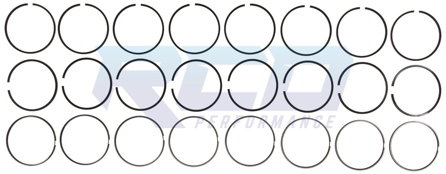 Mahle 6.4L .020 Oversize Piston Ring Set - High Performance Engine Rebuild Kit for Dodge Ram 2500/3500, Ford F-250/F-350 - Perfect for Heavy Duty Truck Restoration & Engine Upgrades