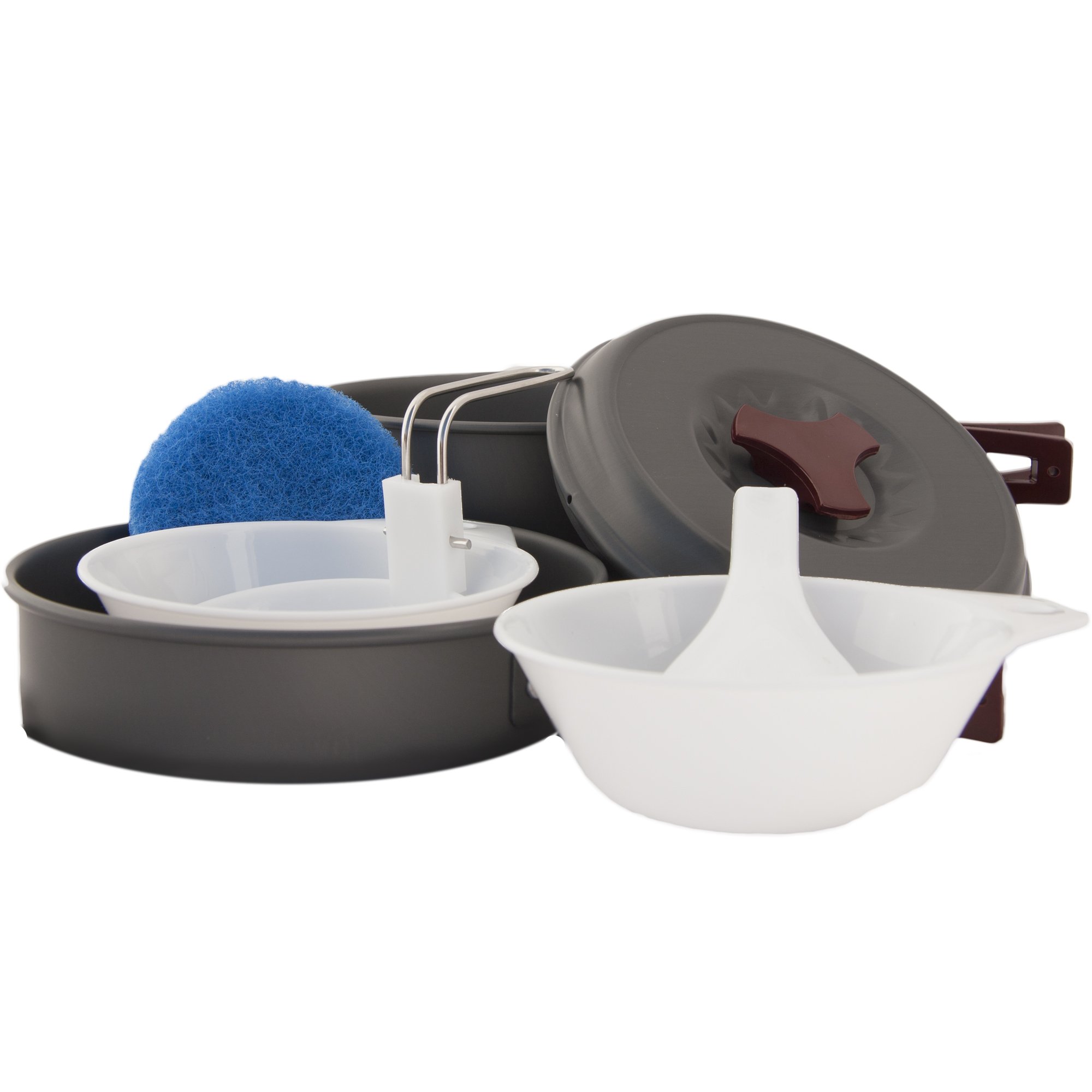 Emergency Zone Lightweight Anodized Aluminum Outdoor Mess Kit - Compact Camping Cookware Set for Backpacking, Hiking & Survival - Perfect for Campers, Preppers & Outdoor Enthusiasts