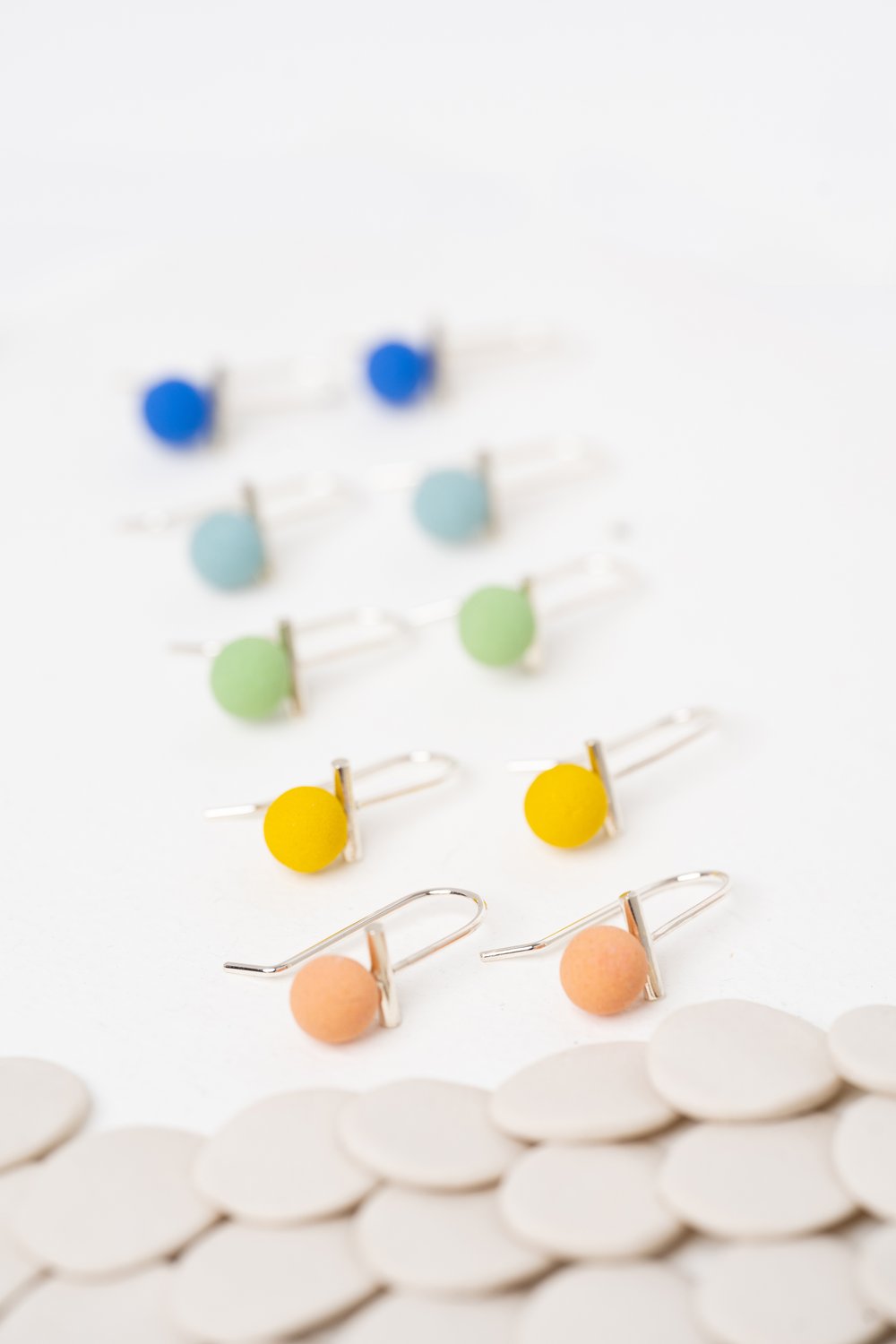 Twenty Two West Ceramic Earrings - Tini Time Assorted Designs | Handmade Dainty Jewelry for Women | Perfect for Everyday Wear & Special Occasions