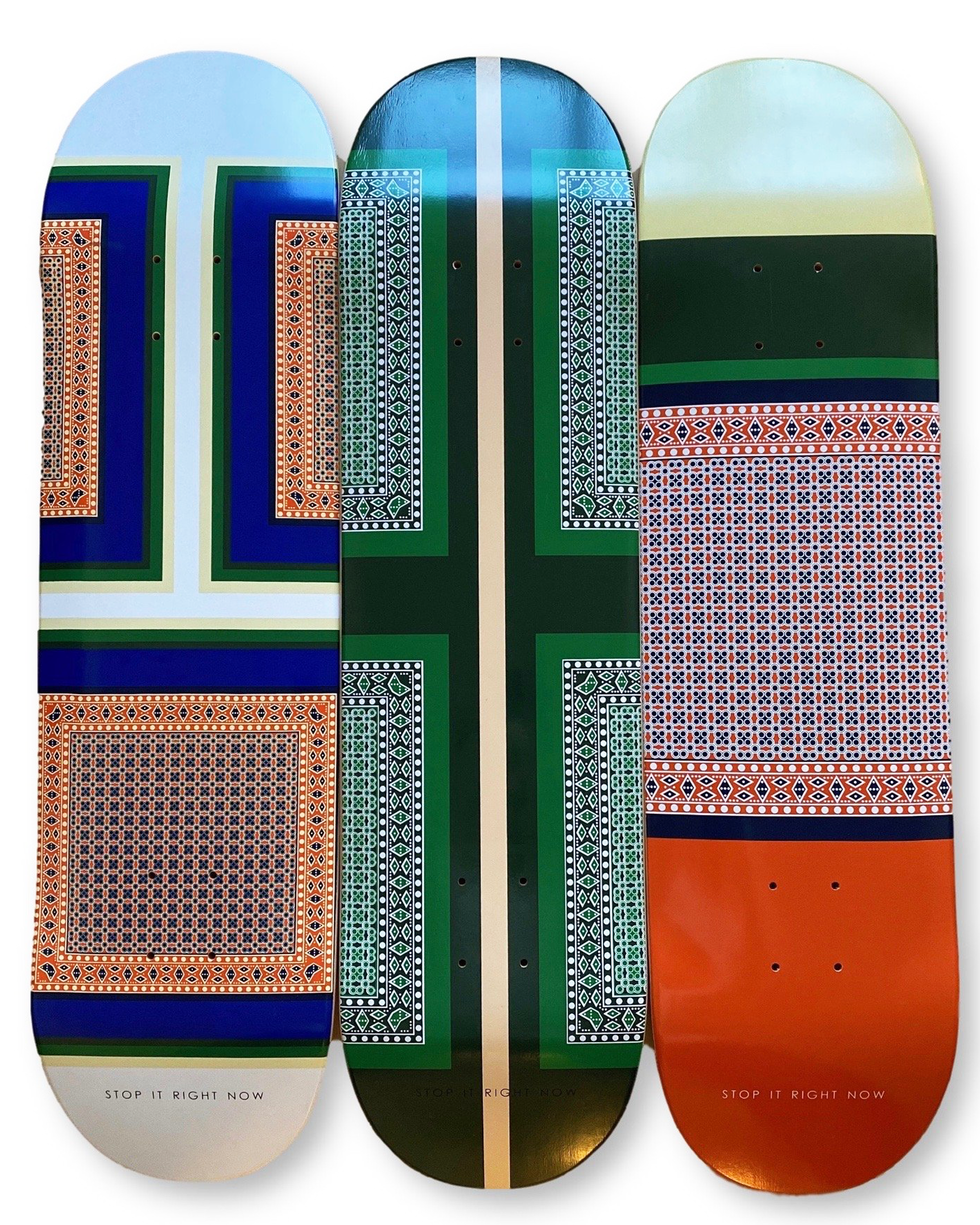 Stop it Right Now Printed Skateboard Decks | Premium Skateboard Deck for Street & Park Skating | Durable Skateboard for Beginners & Pros