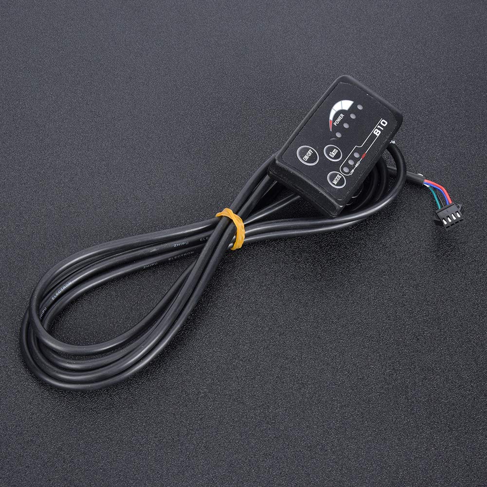 Electric Bike LED Display - 810 LED Screen with 5-Wire Cable & Control Panel for E-Bike/E-Scooter | Waterproof Dashboard for Commuting & Urban Riding